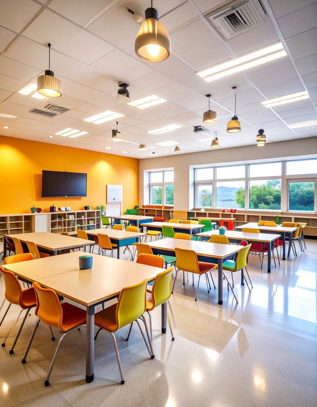 Dimmable Classroom Zone Lighting - 25 Classroom Lighting Ideas
