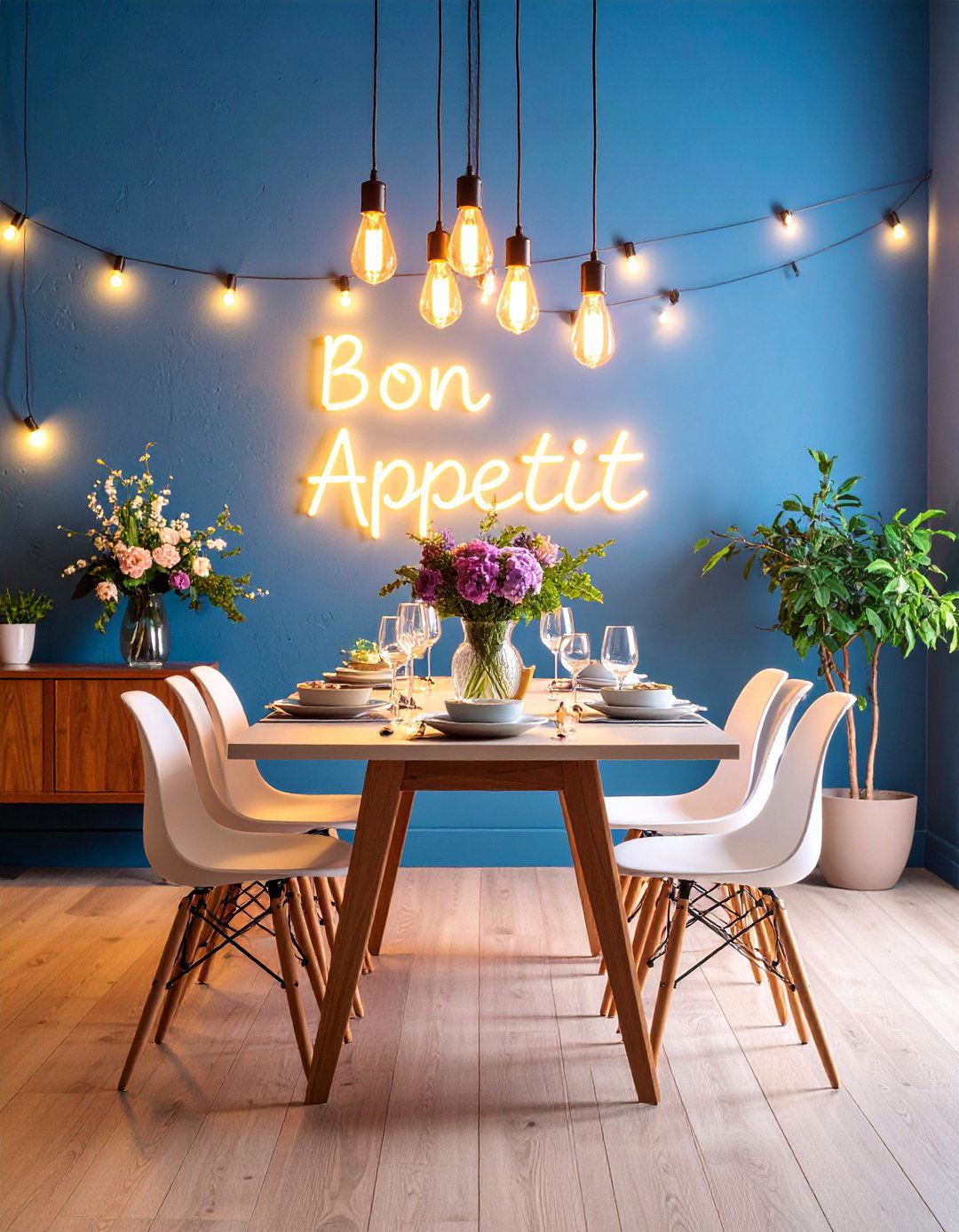 Dining Room Wall Decor Personalized Neon Sign - 25 Dining Room Wall Decor Ideas