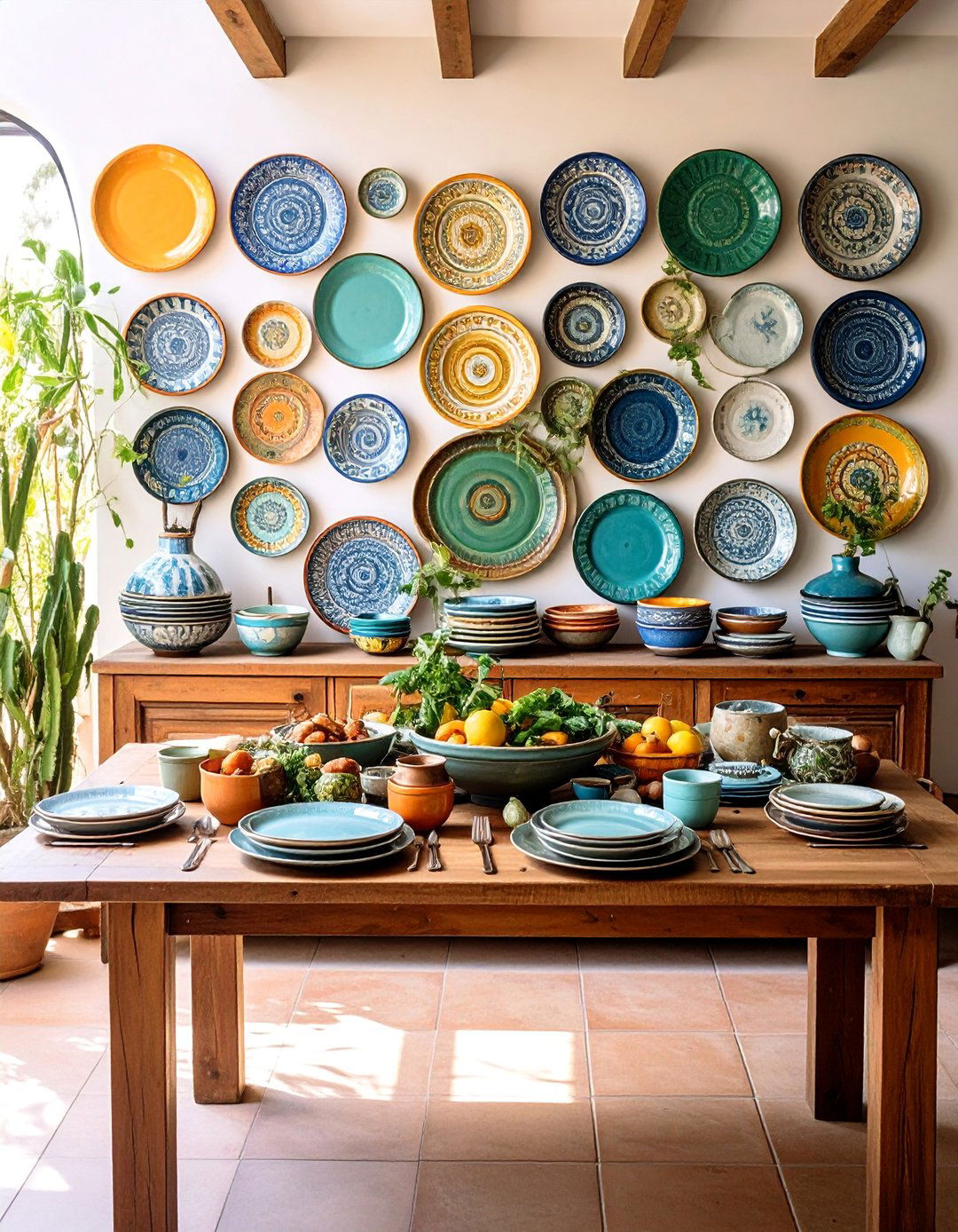 Dining Room Wall Decor Plate Wall Arrangement - 25 Dining Room Wall Decor Ideas