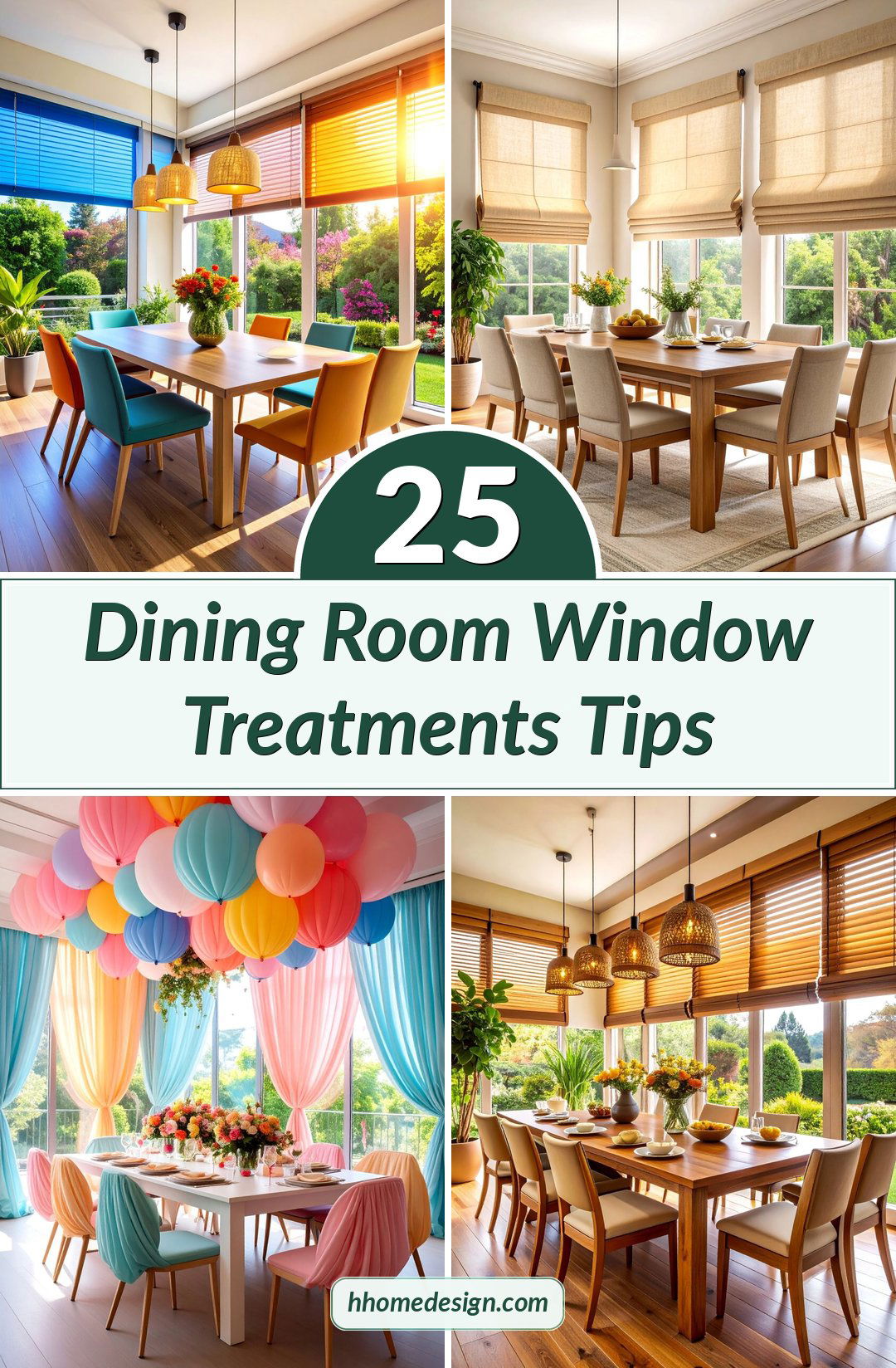 25 Dining Room Window Treatments Tips