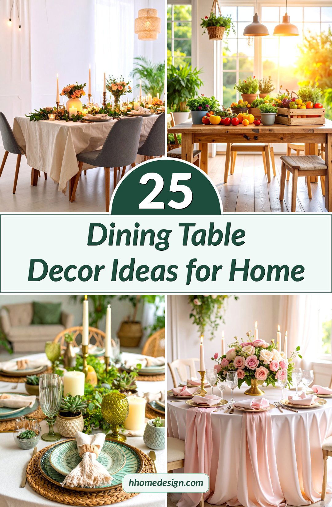 25 Dining Table Decor Ideas for Home