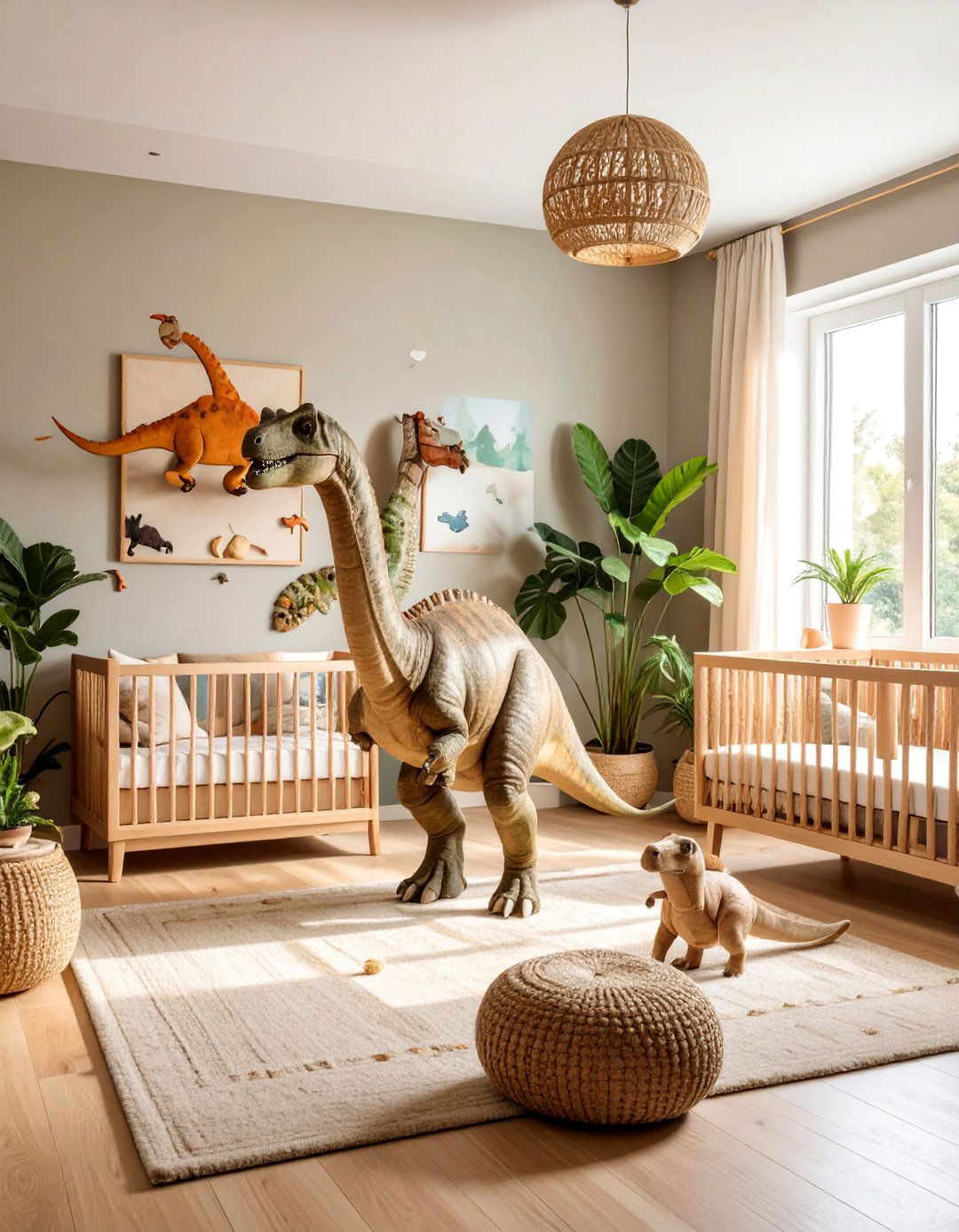 Dinosaur Discovery Nursery with Prehistoric Themes - 25 Whimsical Nursery Ideas