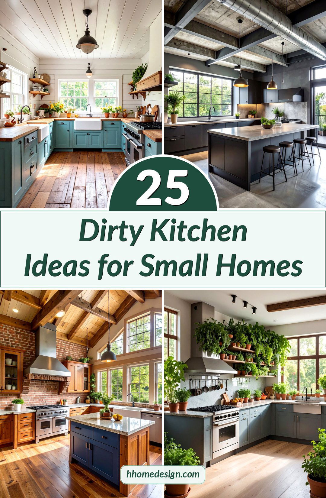 25 Dirty Kitchen Ideas for Small Homes