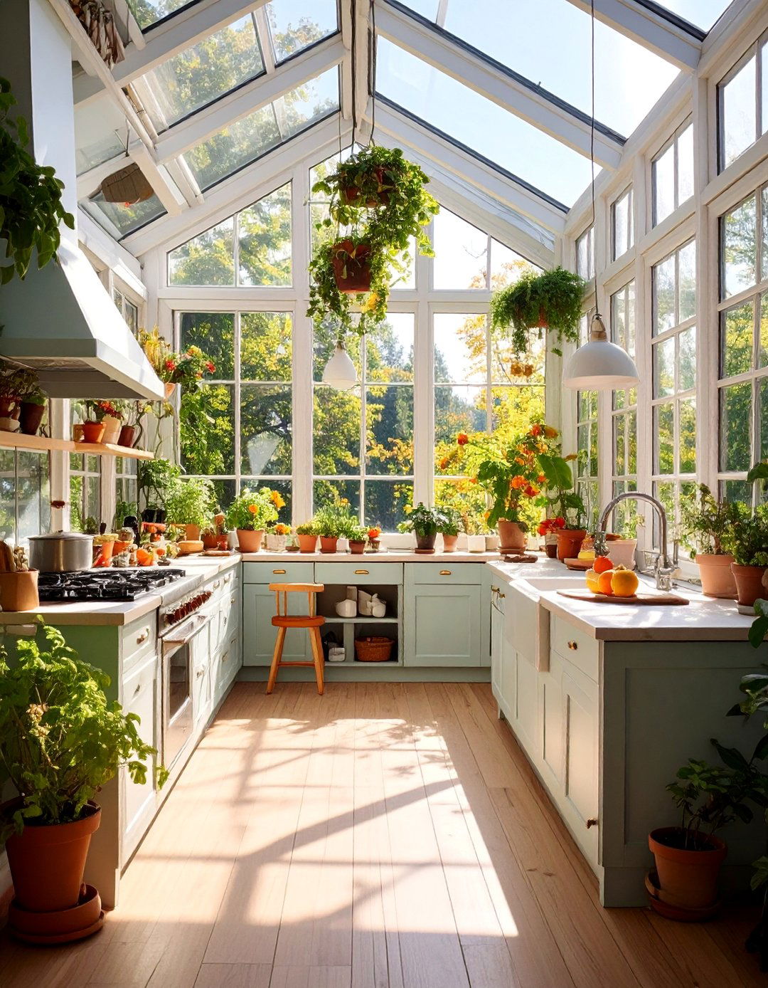 Dirty Kitchen with Foldable Walls for Seasonal Use - 25 Dirty Kitchen Ideas