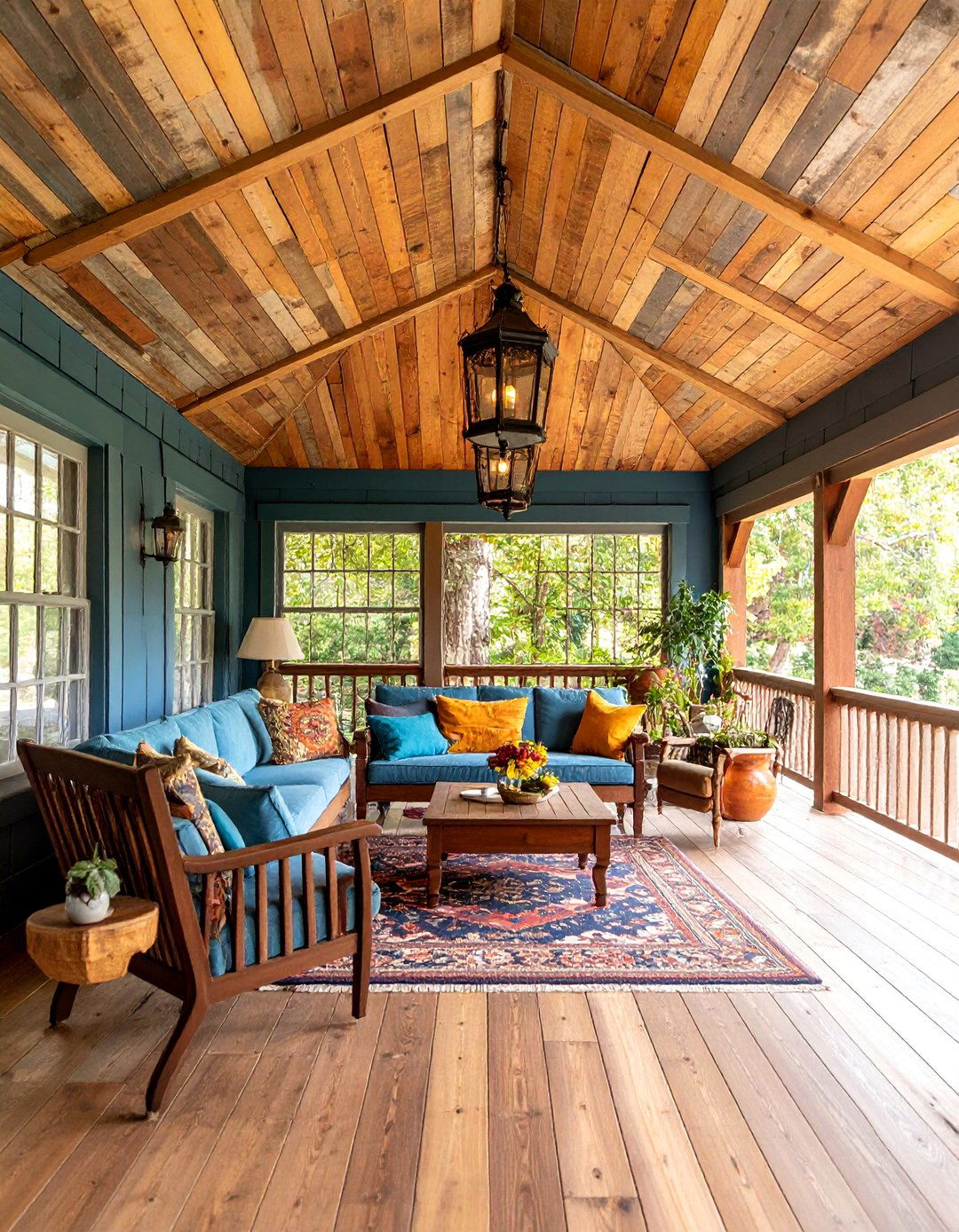 Distressed Wood Look Vinyl Ceiling - 25 Vinyl Porch Ceiling Ideas