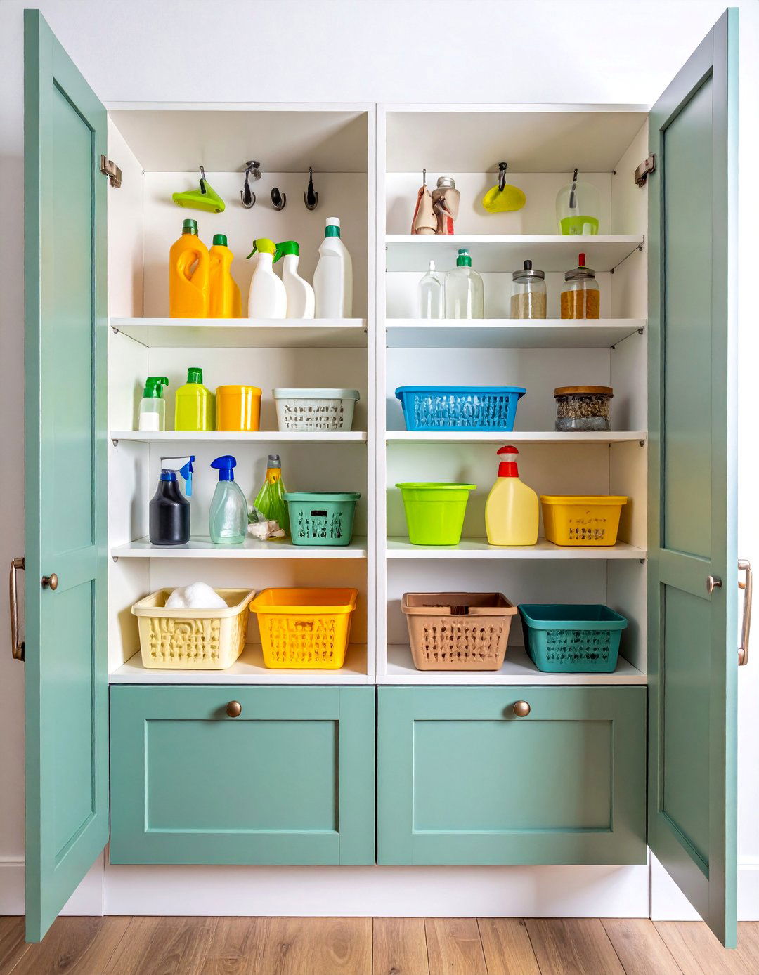 Door Mounted Storage Command Center - 25 Kitchen Sink Organization Ideas