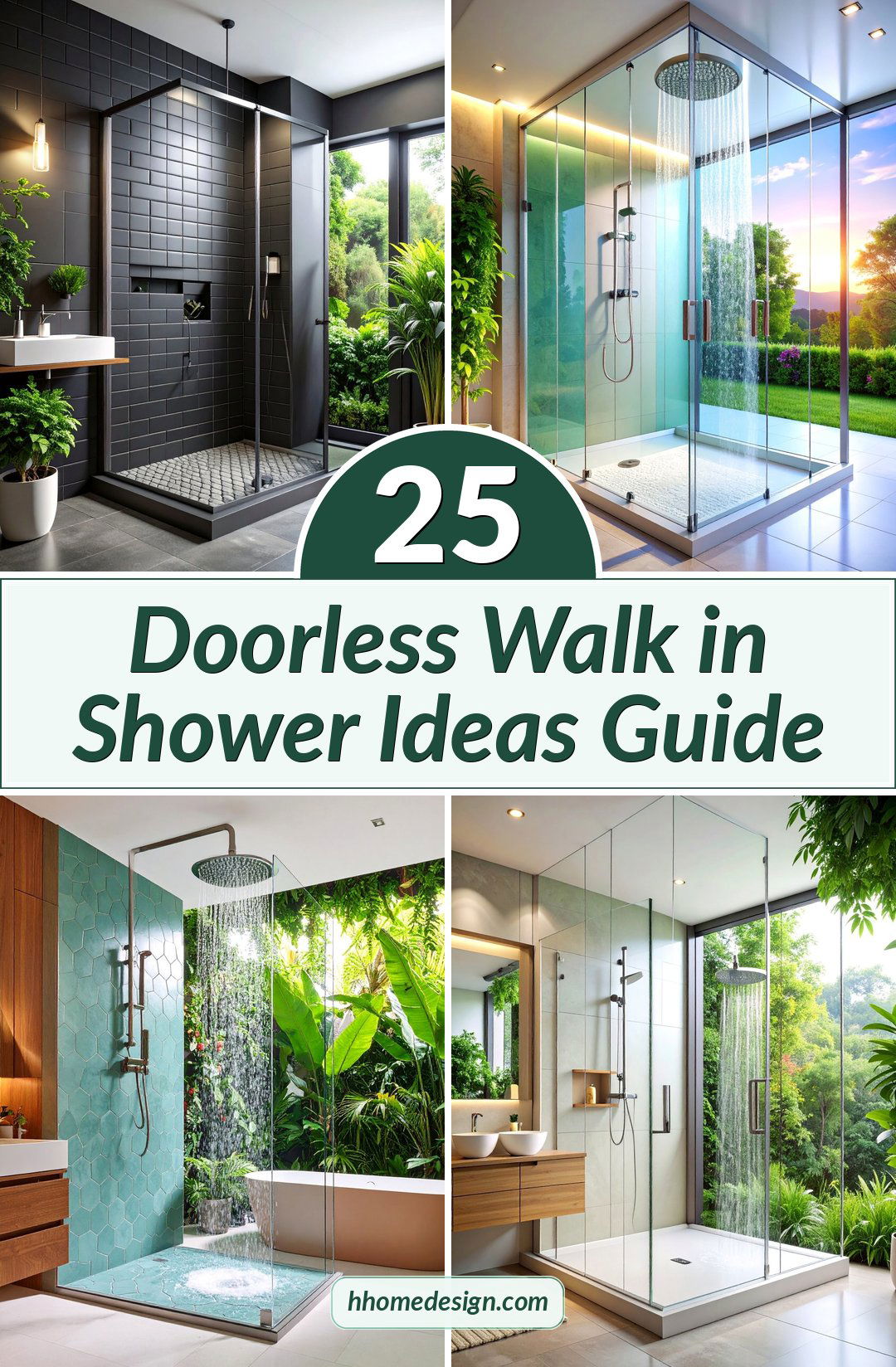 25 Doorless Walk in Shower Ideas Guide