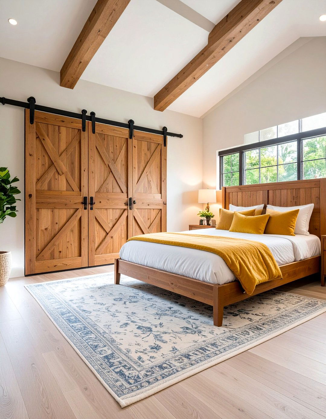 Double Bypass Barn Door System for Wide Openings - 25 Barn Door Ideas