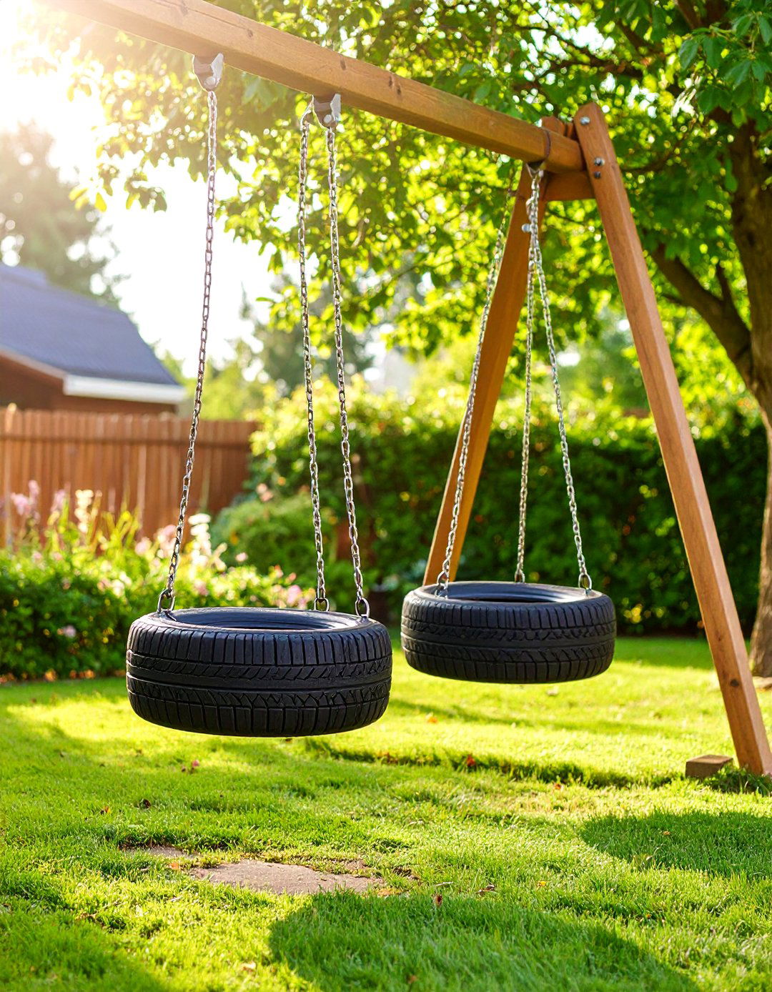 Double Decker Tire Swing - 25 Tire Swing Ideas