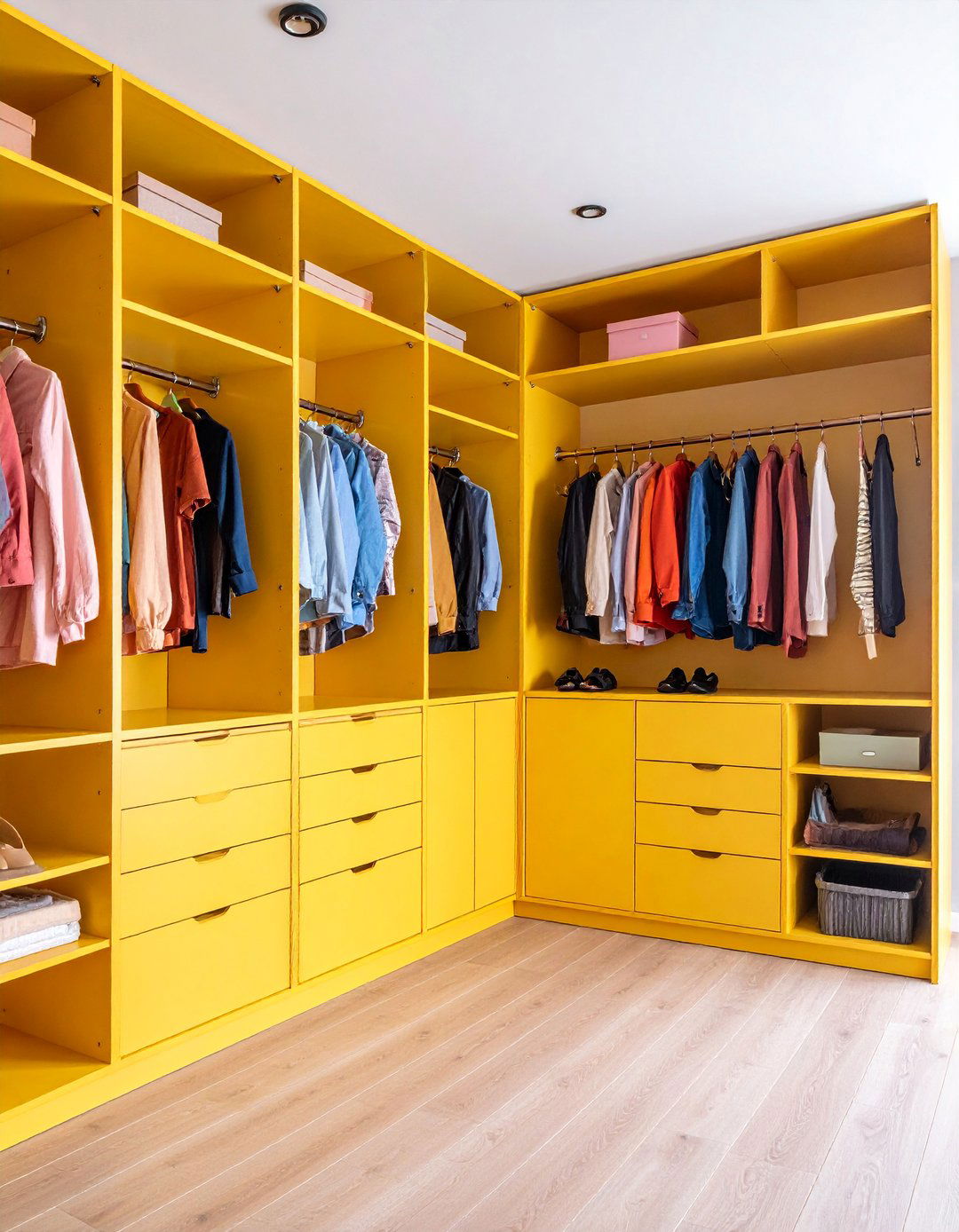 Double Depth Entryway Storage Solution - 25 Entryway Closet Ideas