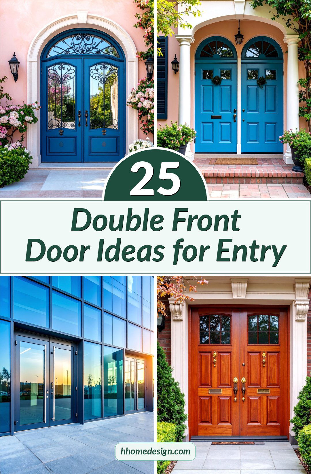 25 Double Front Door Ideas for Entry