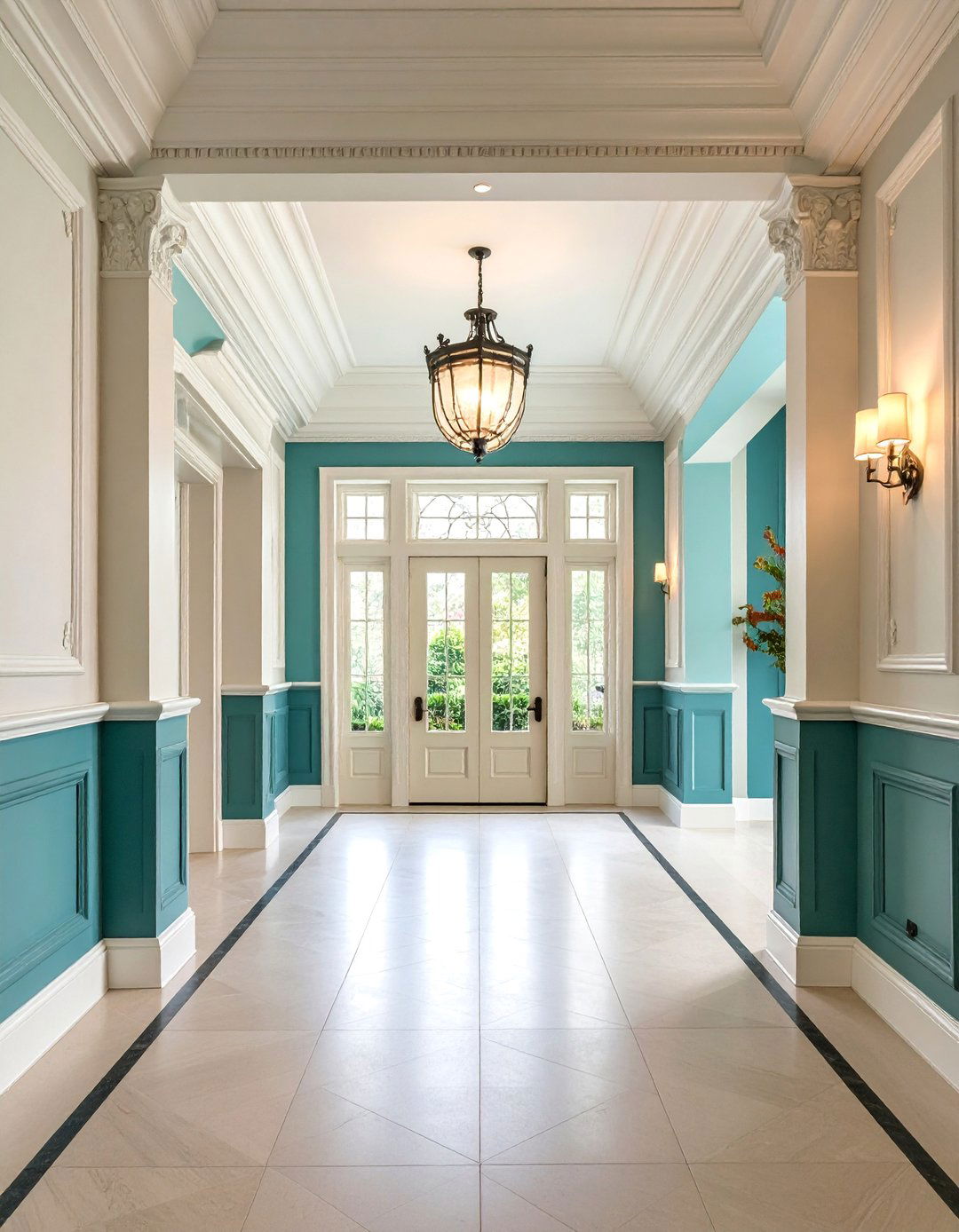 Double Layer Crown Molding for Grand Spaces - 25 Crown Molding Ideas