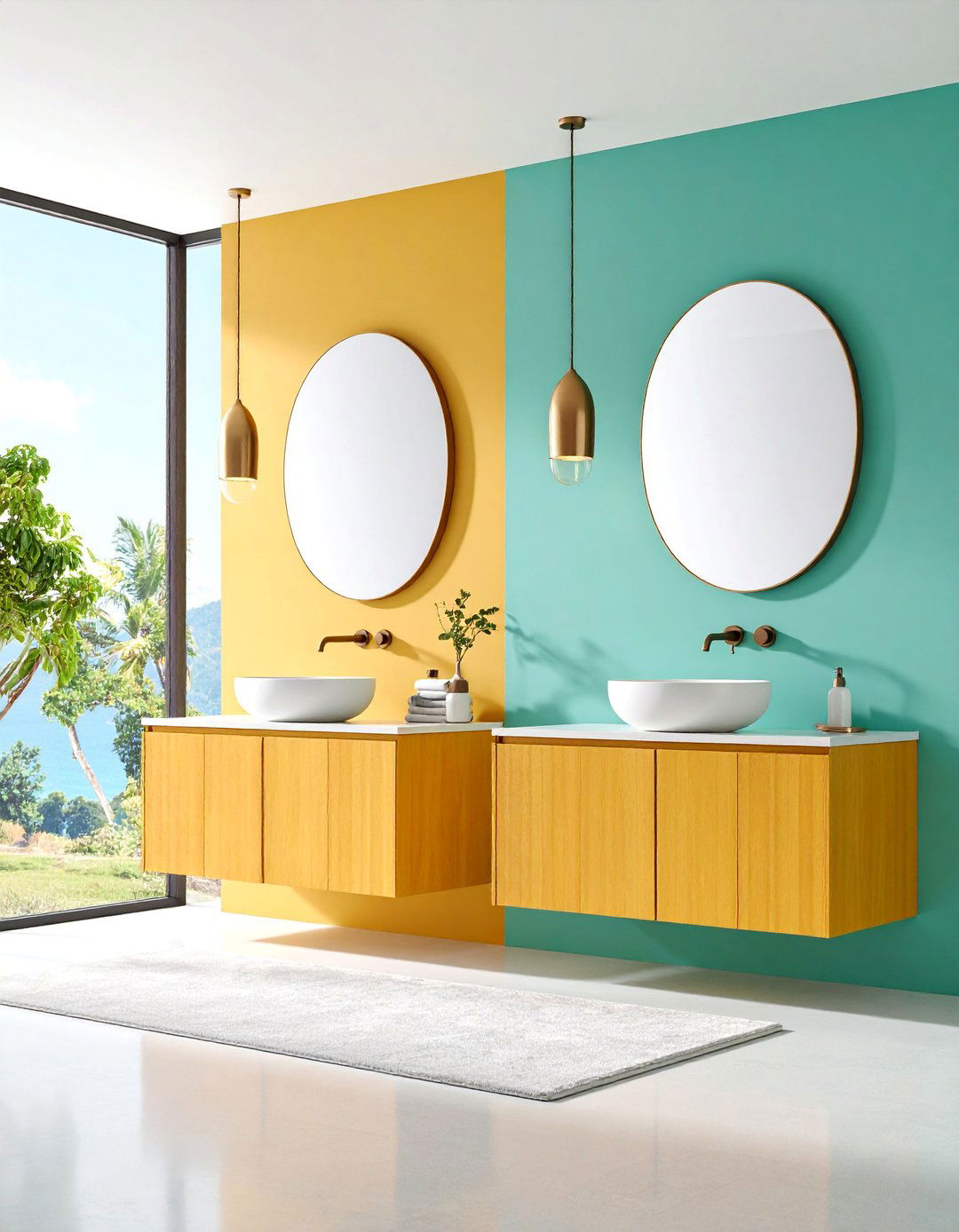 Double Vanity Master Suite with Separate Storage - 25 Bathroom Remodel Ideas