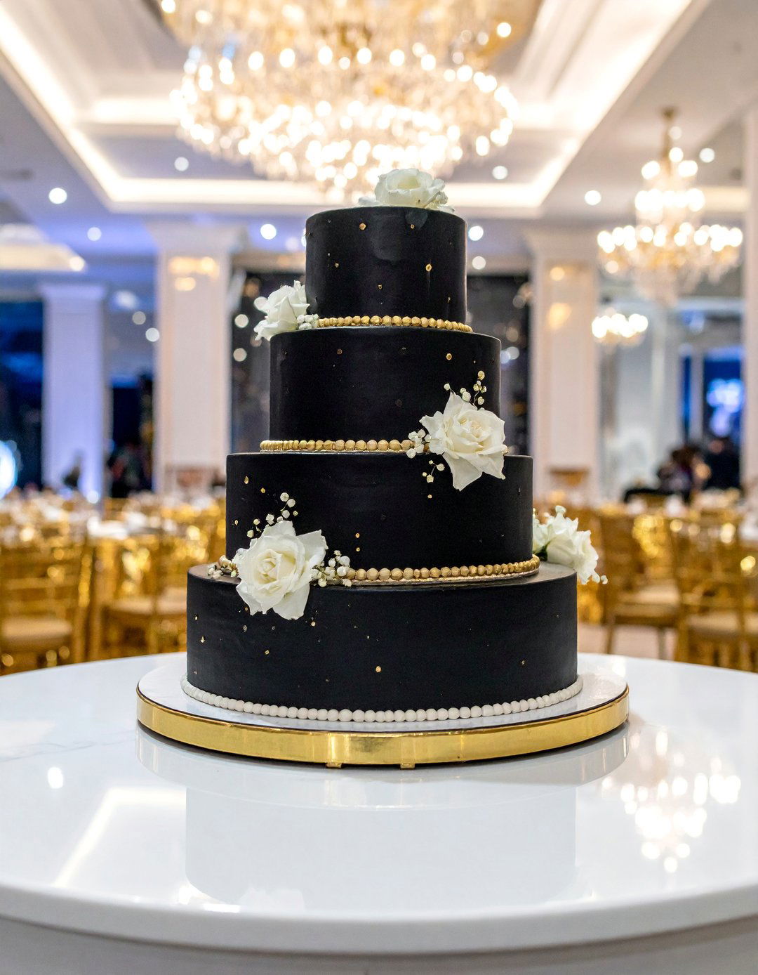 Dramatic Black Wedding Cake Showcase - 25 Black and White Wedding Ideas