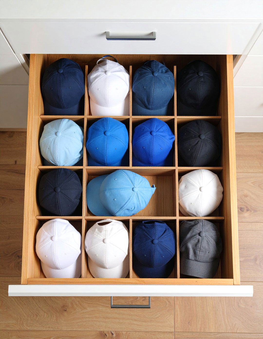 Drawer Divider Hat Organization - 25 Hat Storage Ideas