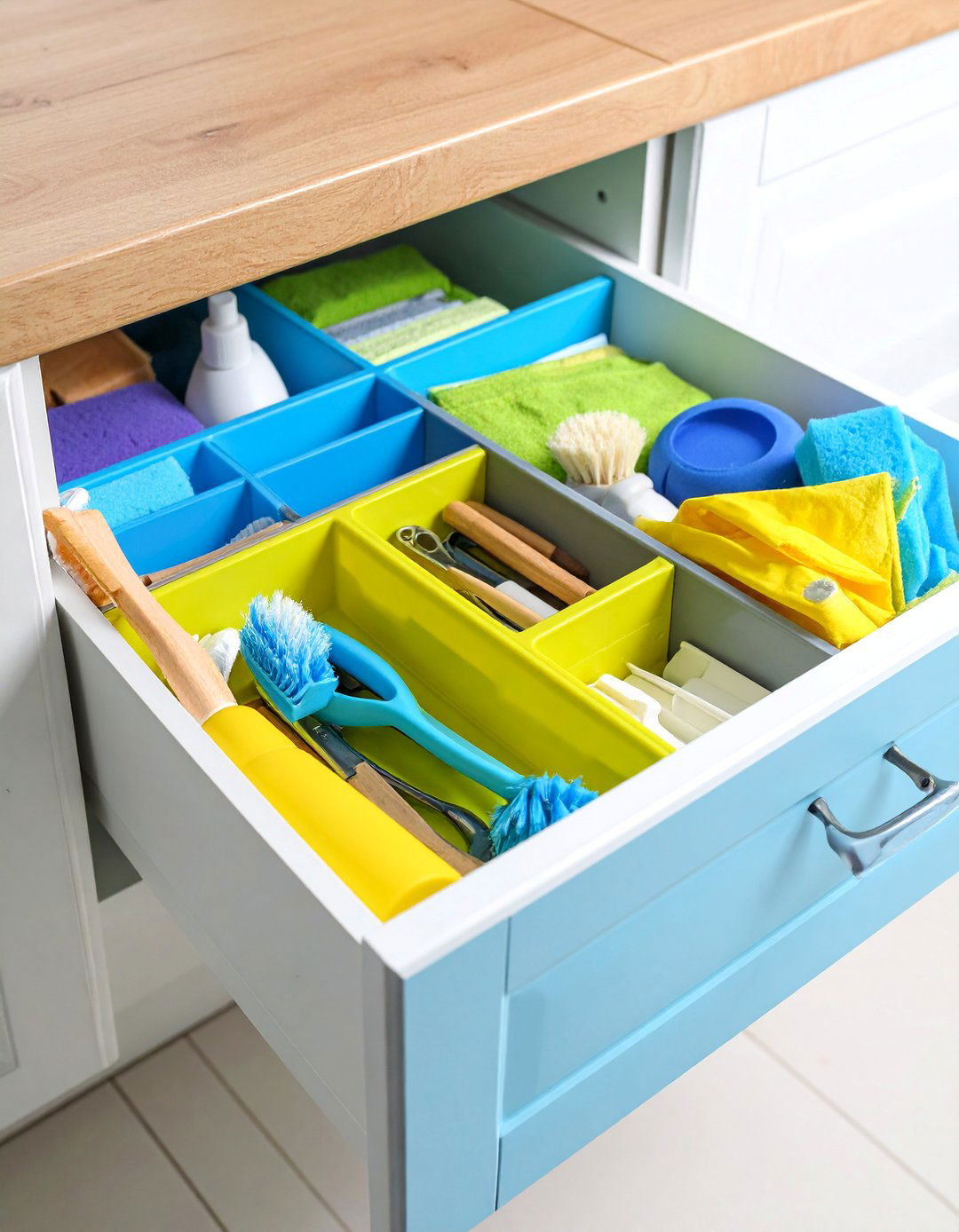 Drawer Insert Divider Organization - 25 Kitchen Sink Organization Ideas