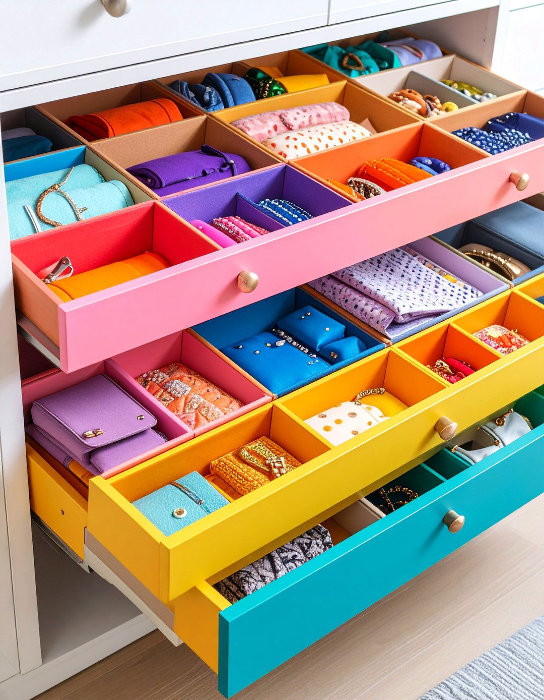 Drawer Insert Organization - 25 Purse Storage Ideas