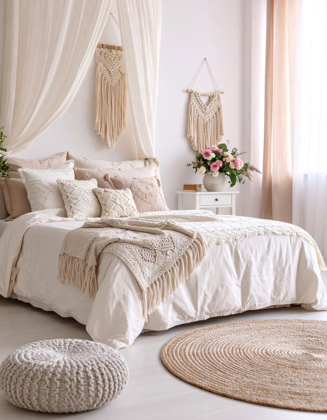 Dreamy Bedroom with Soft Textures and Vintage Linens - 25 Shabby Chic Bedroom Ideas