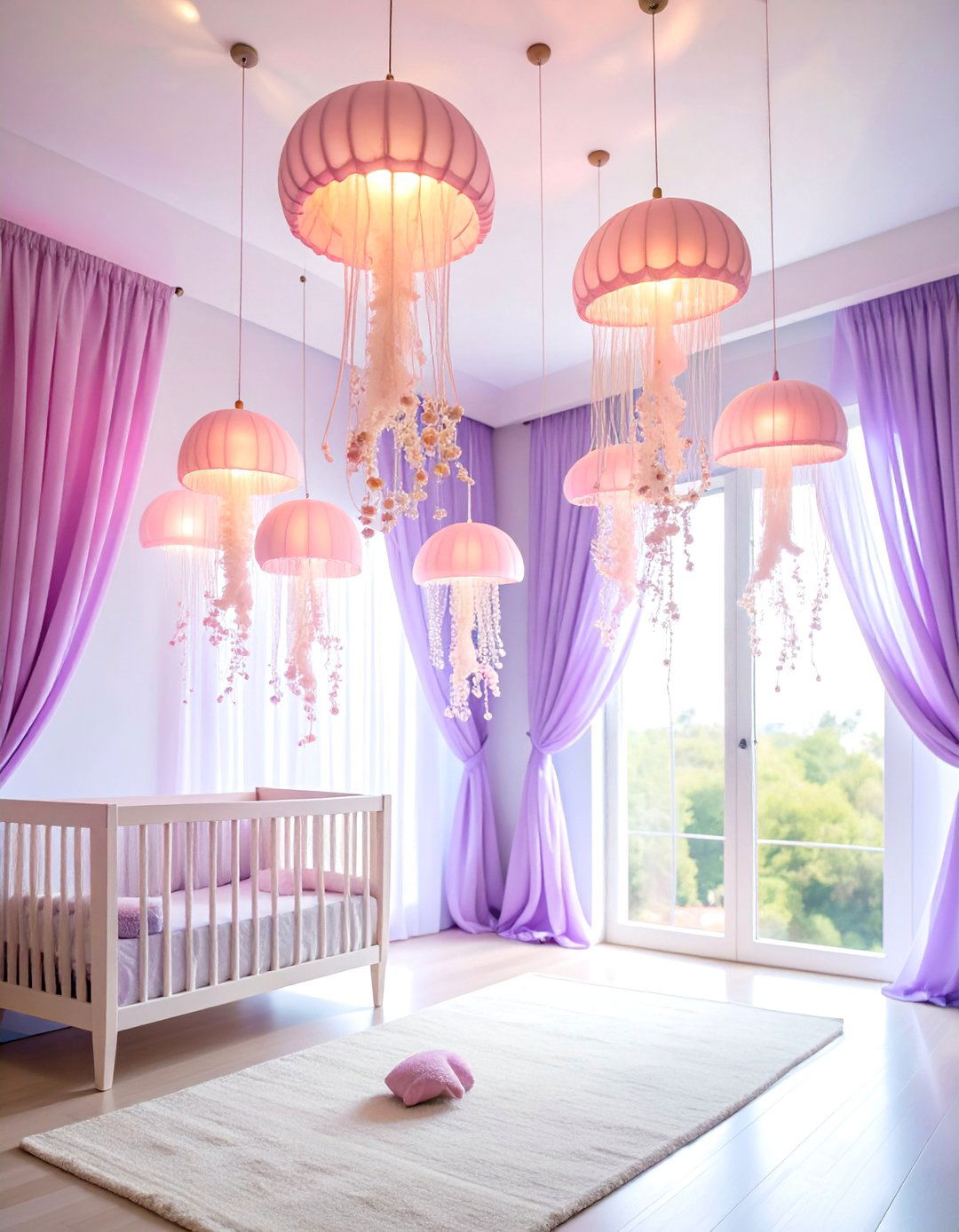 Dreamy Jellyfish Floating Fantasy - 25 Ocean-themed Nursery Ideas