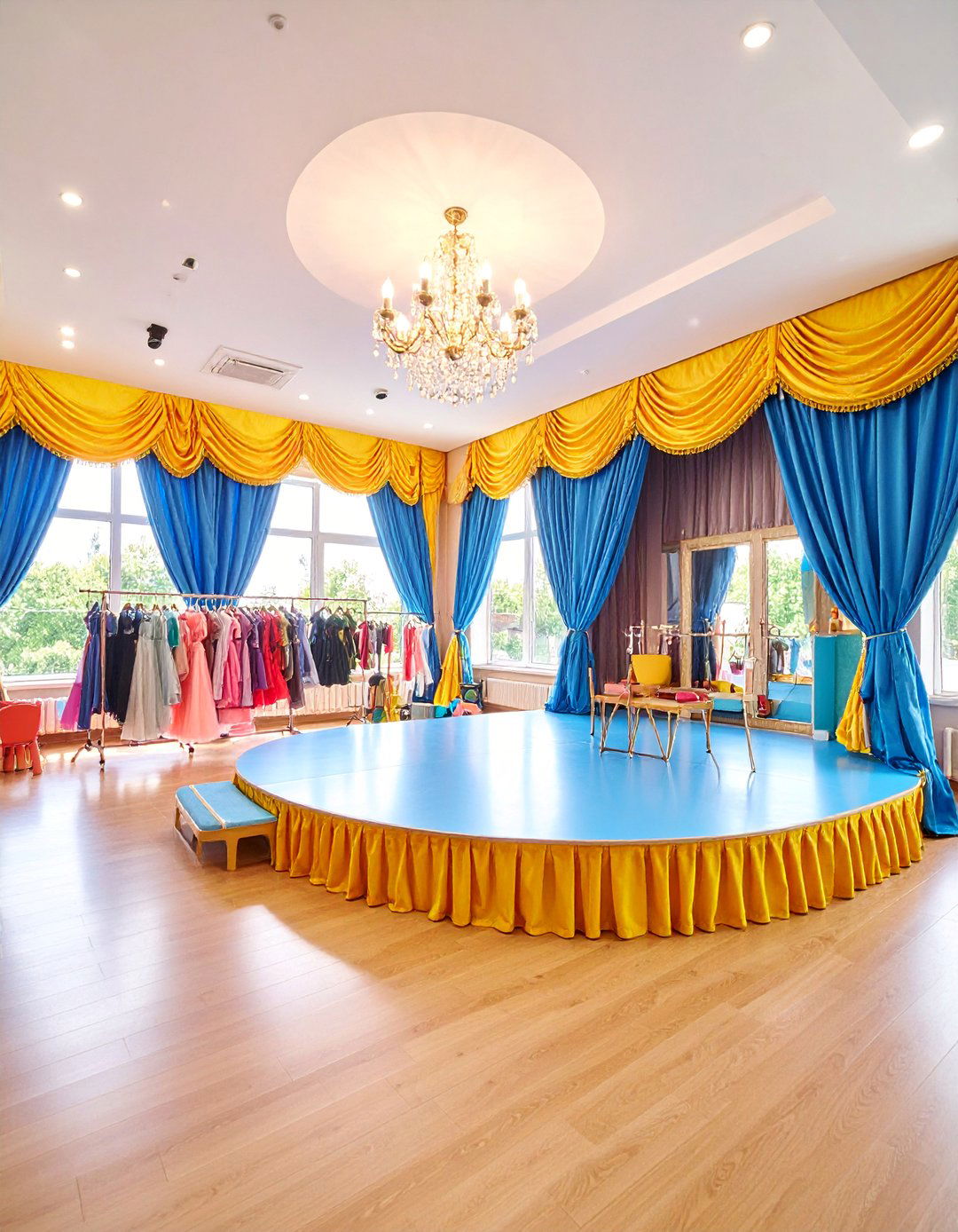 Dress Up Theater Performance Stage - 25 playroom ideas