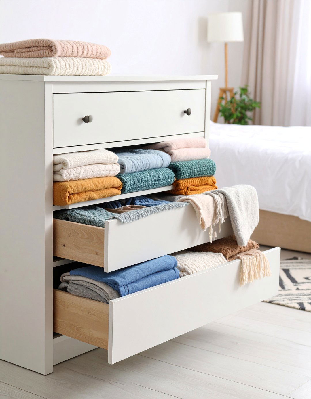 Dresser Drawer Organization - 25 Blanket Storage Ideas