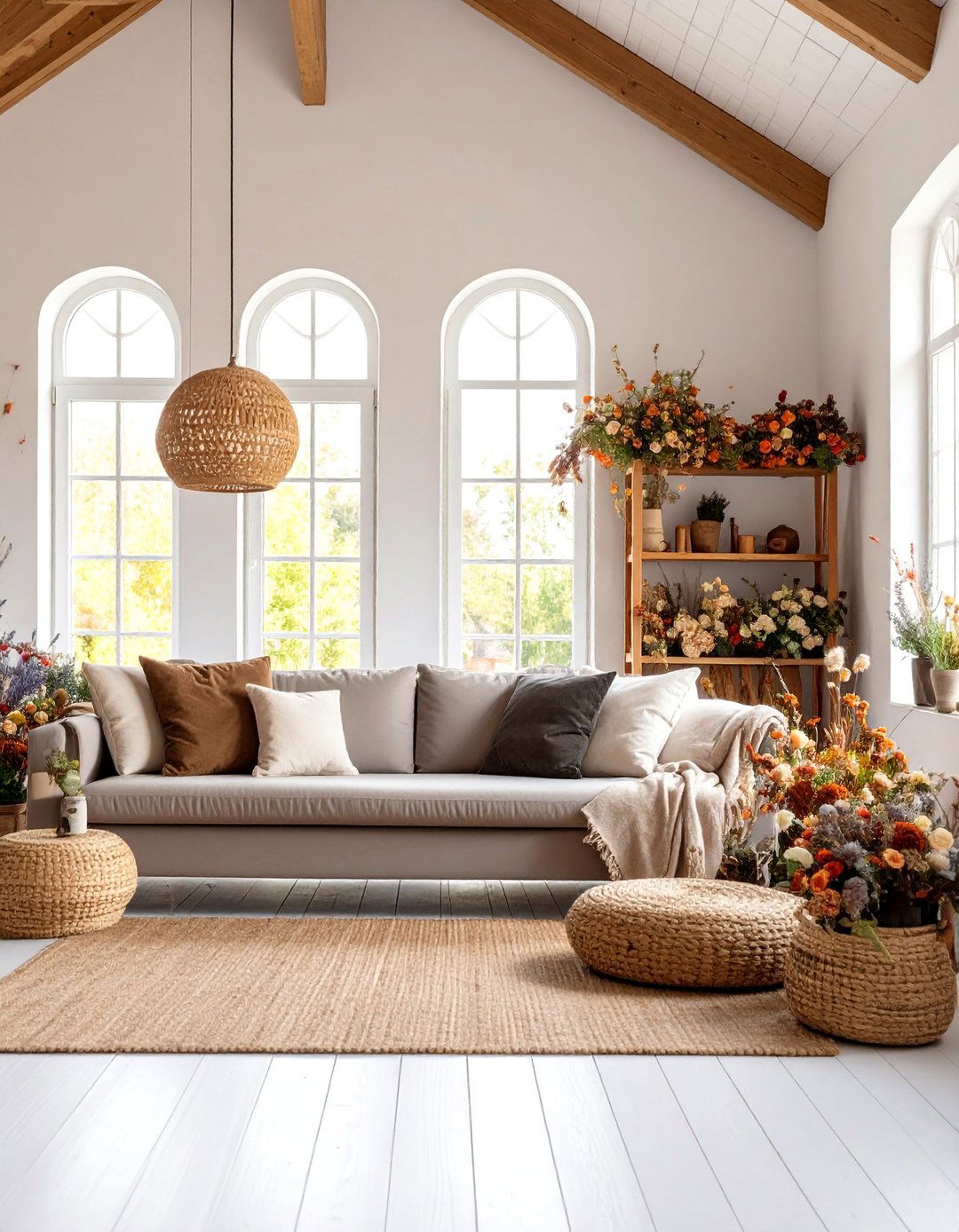 Dried Flower Witchs Garden Room - 25 Witchy Living Room Ideas