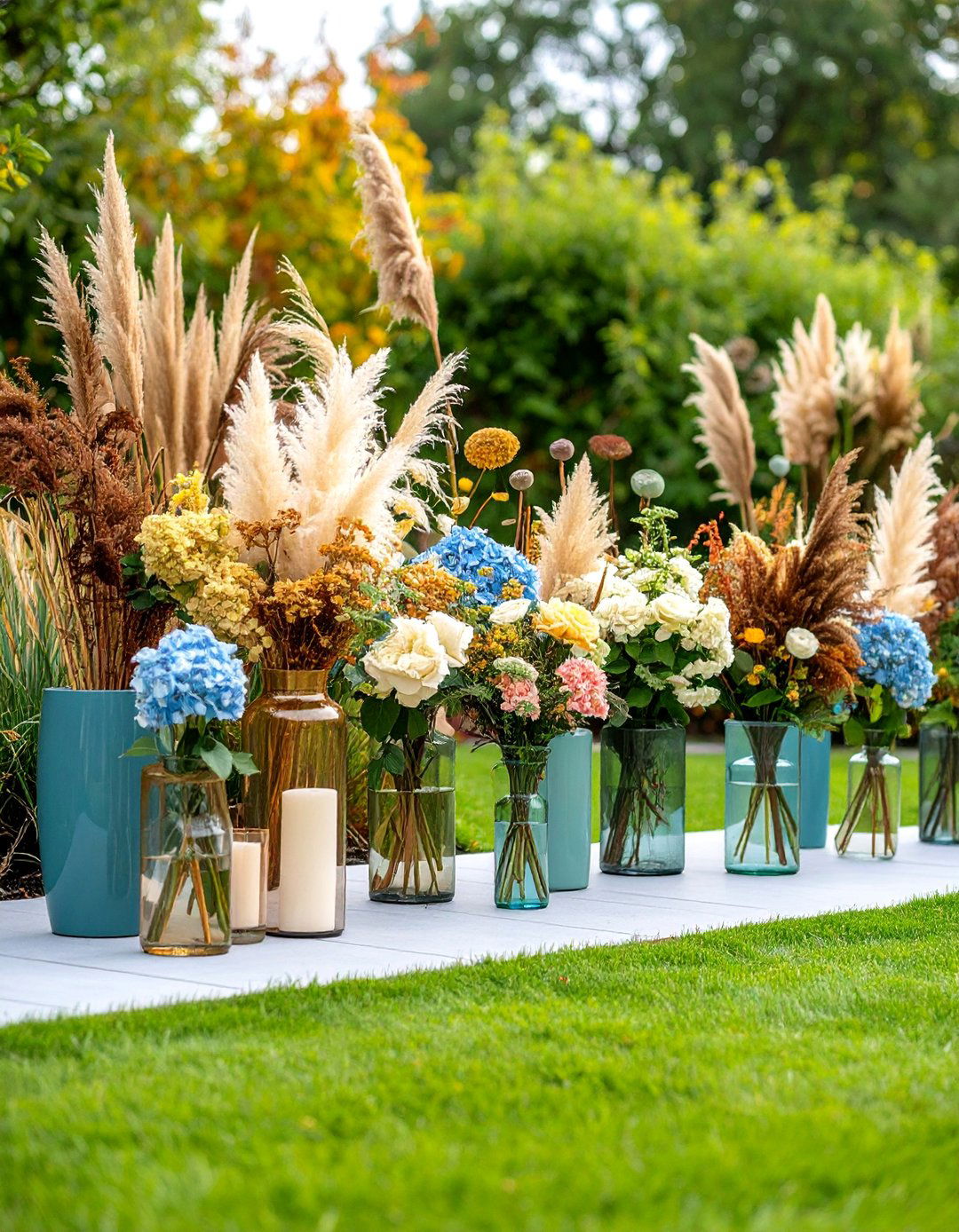 Dried Flower and Seed Head Garden - 25 fall outdoor decorating ideas