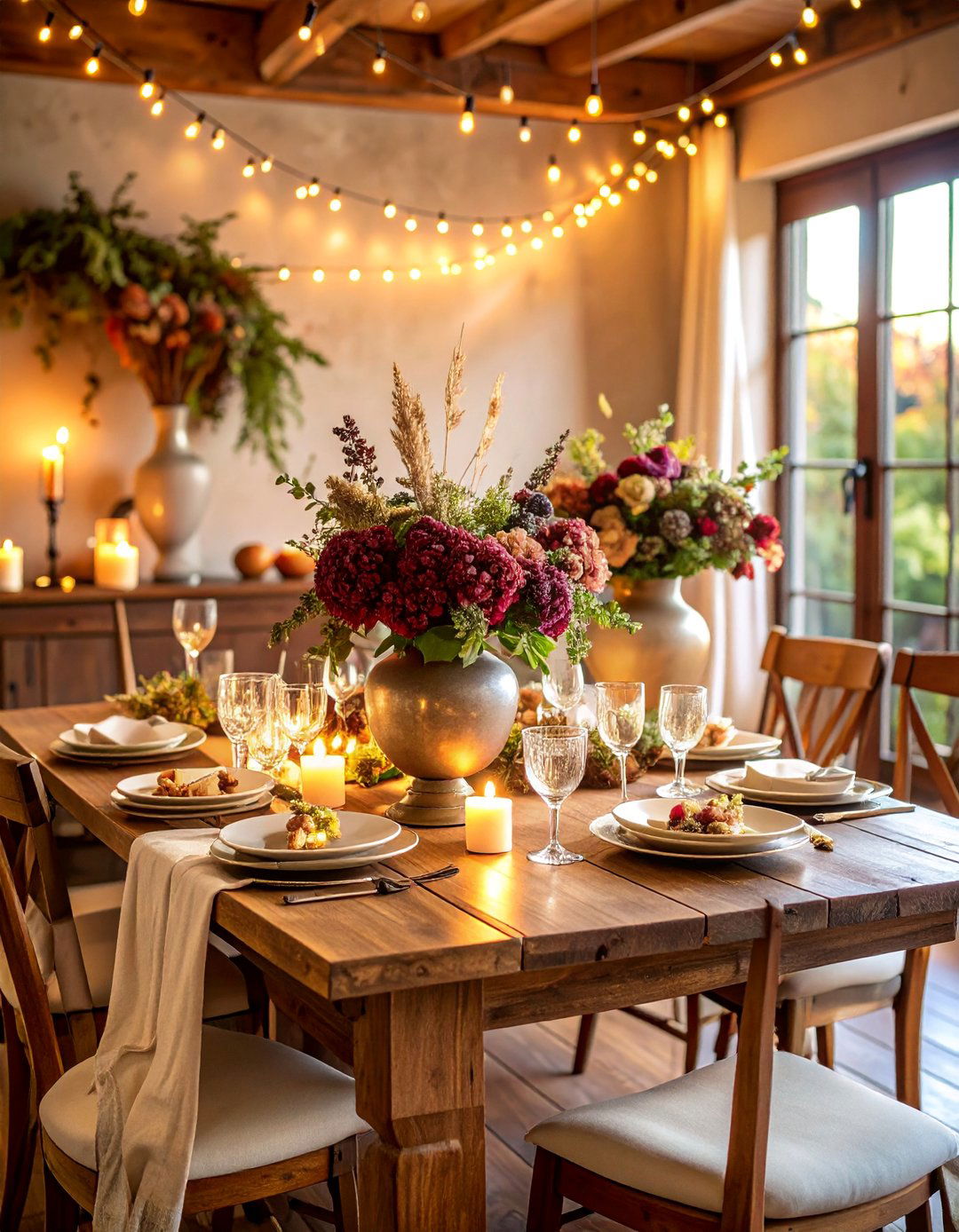 Dried Hydrangea Centerpiece - 25 Hydrangea Centerpiece Ideas