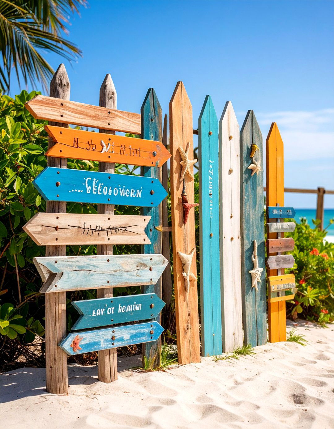 Driftwood Beach Garden Signs - 25 Garden Sign Ideas