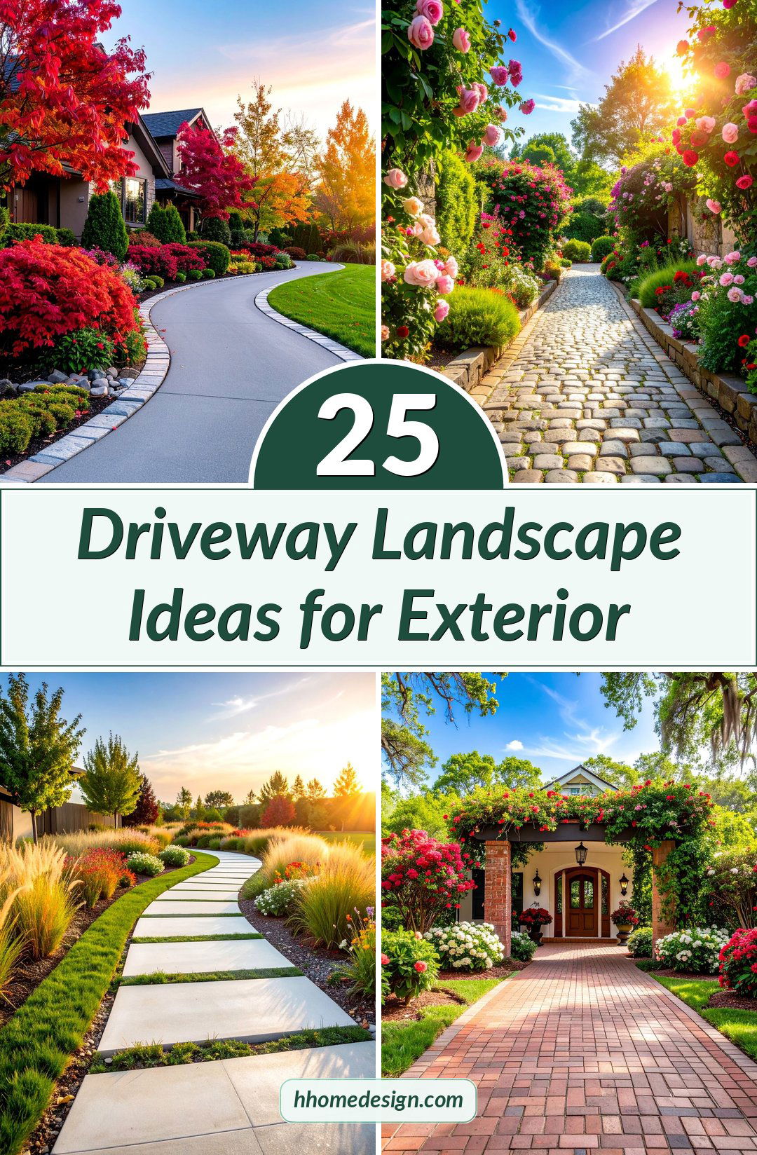 25 Driveway Landscape Ideas for Exterior