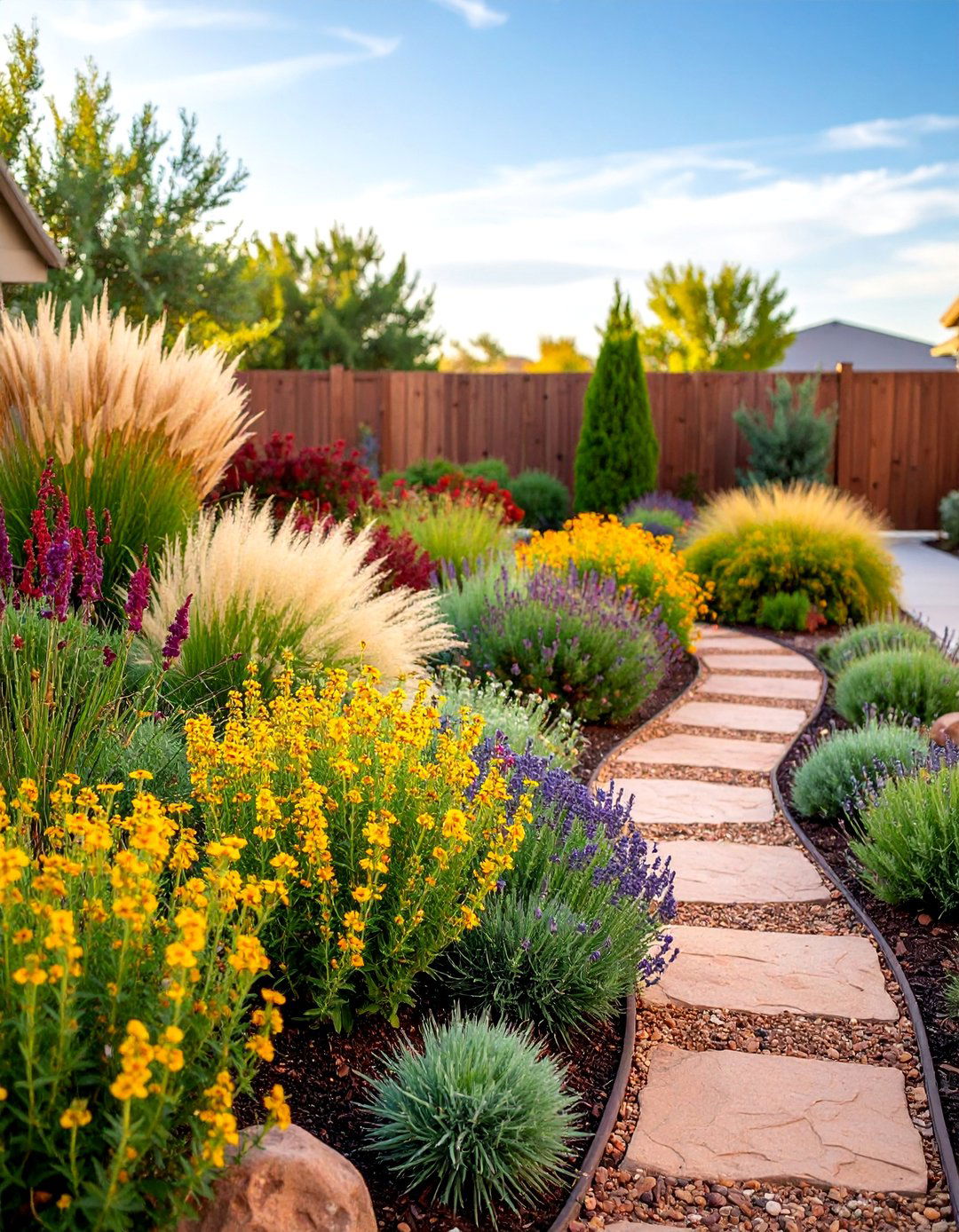 Drought Tolerant Native Plant Garden - 25 Small Front Yard Landscaping Ideas