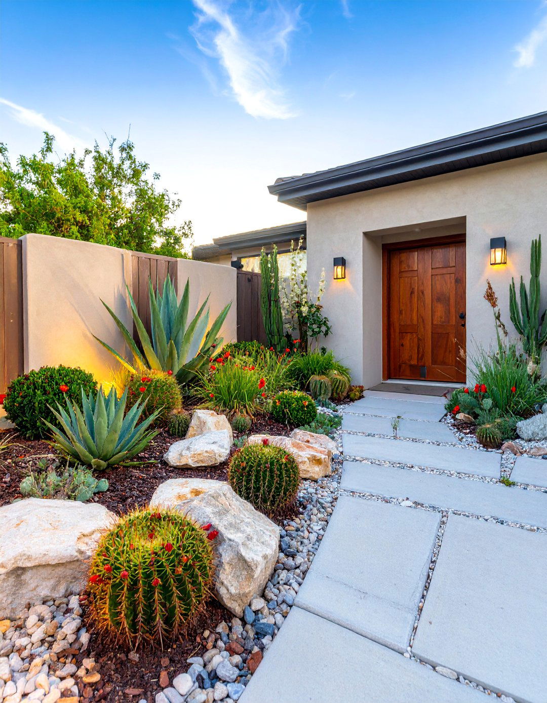 Drought Tolerant Xeriscaping Design - 25 Front Yard Texas Flower Bed Ideas