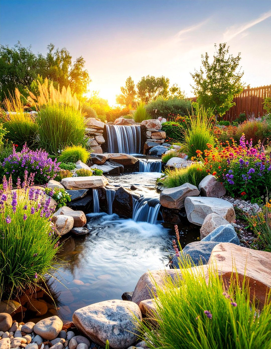 Dry Creek Bed Waterfall - 25 Pondless Waterfall Design Ideas
