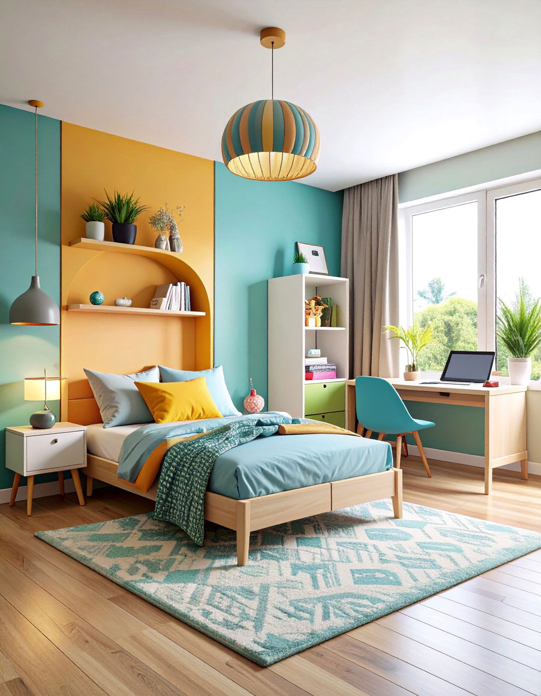 Dual Purpose Guest Room Office with Flexible Furniture - 25 Small Office Ideas