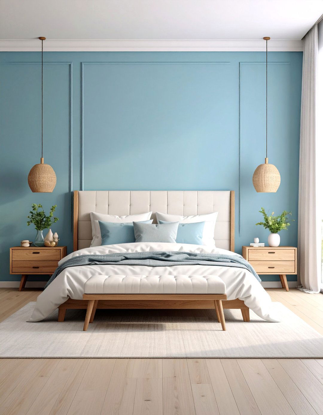 Dusty Blue Bedroom Retreat - 25 Calming Paint Colors