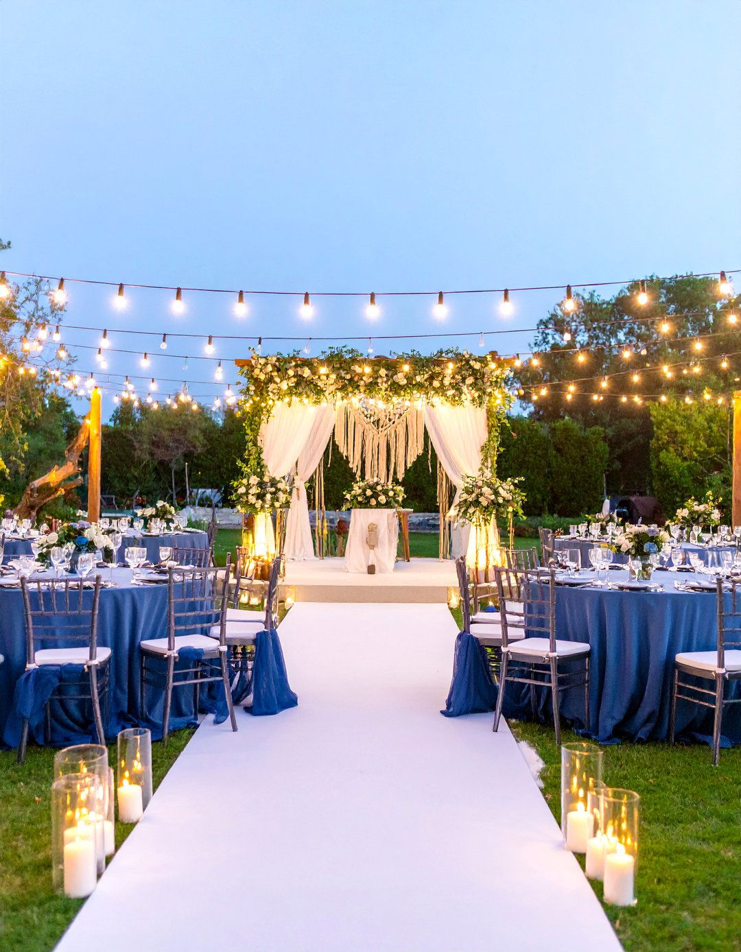 Dusty Blue Bohemian Garden Wedding Theme - 25 Blue Wedding Theme Ideas