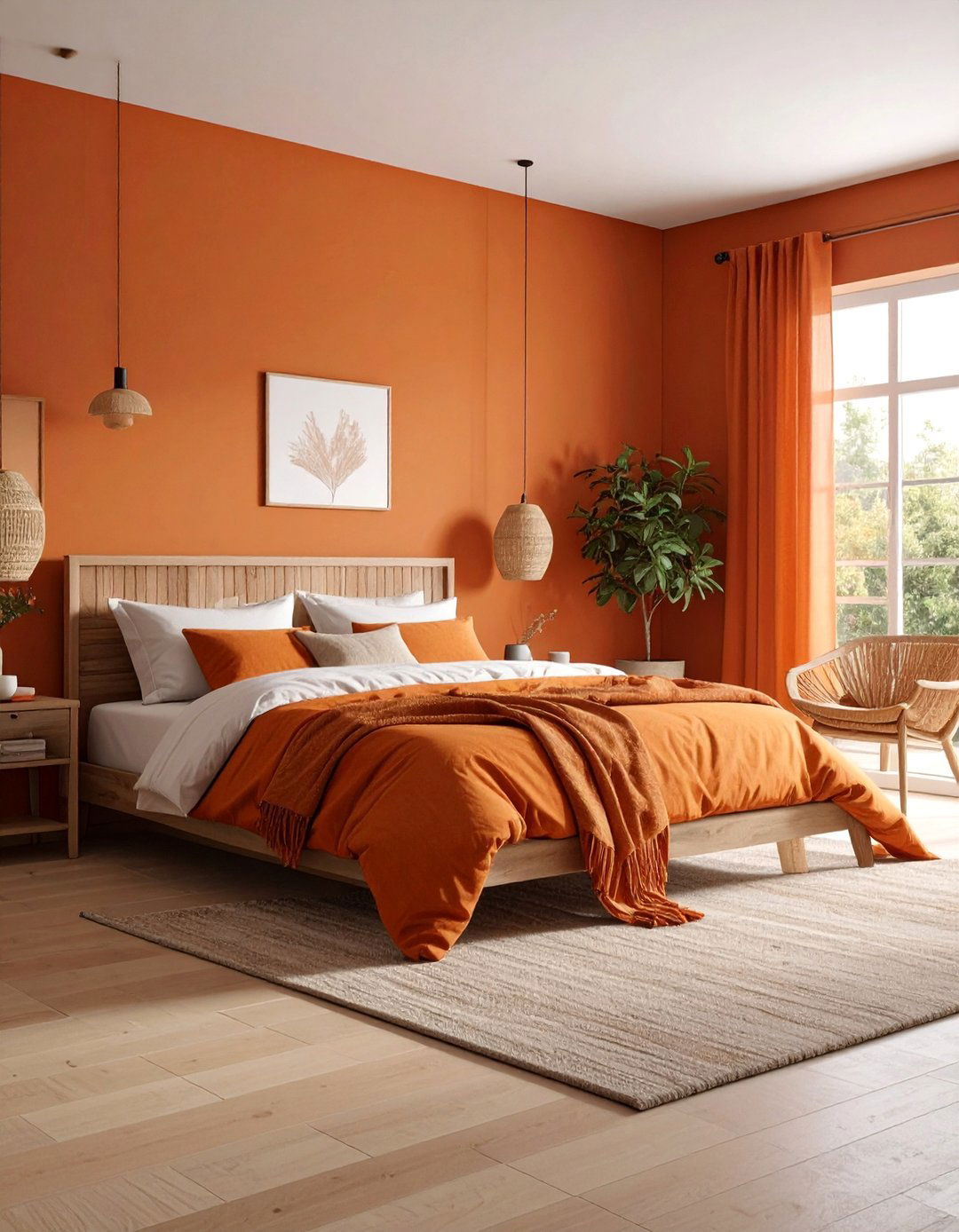 Earth Tone Retreat with Sunset Palettes - 25 70s Bedroom Decor Ideas