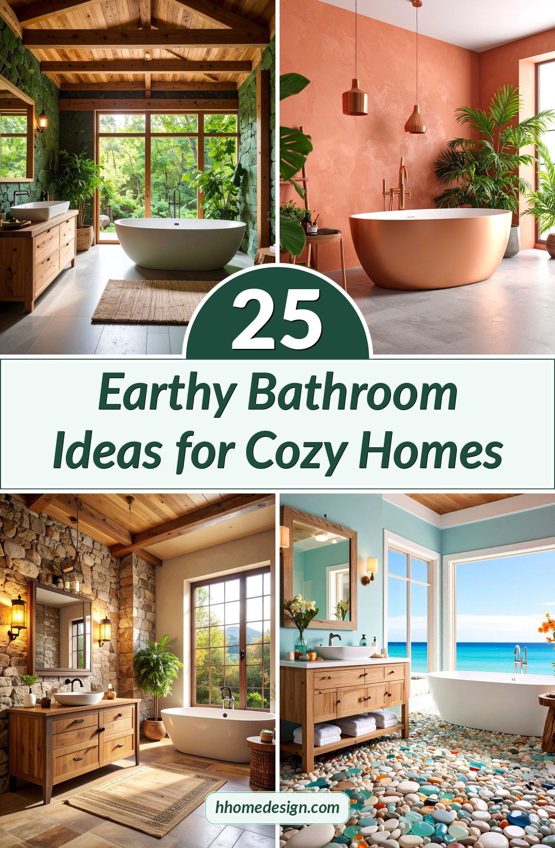 25 Earthy Bathroom Ideas for Cozy Homes
