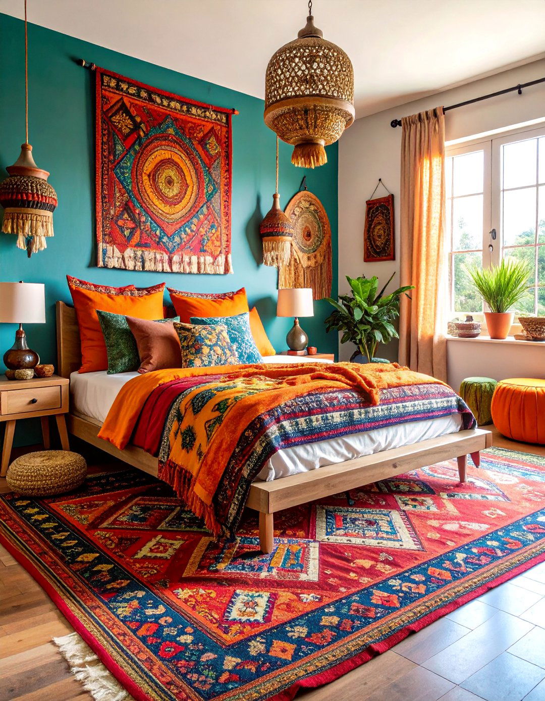 Earthy Boho Textile Bedroom - 25 earthy bedroom ideas