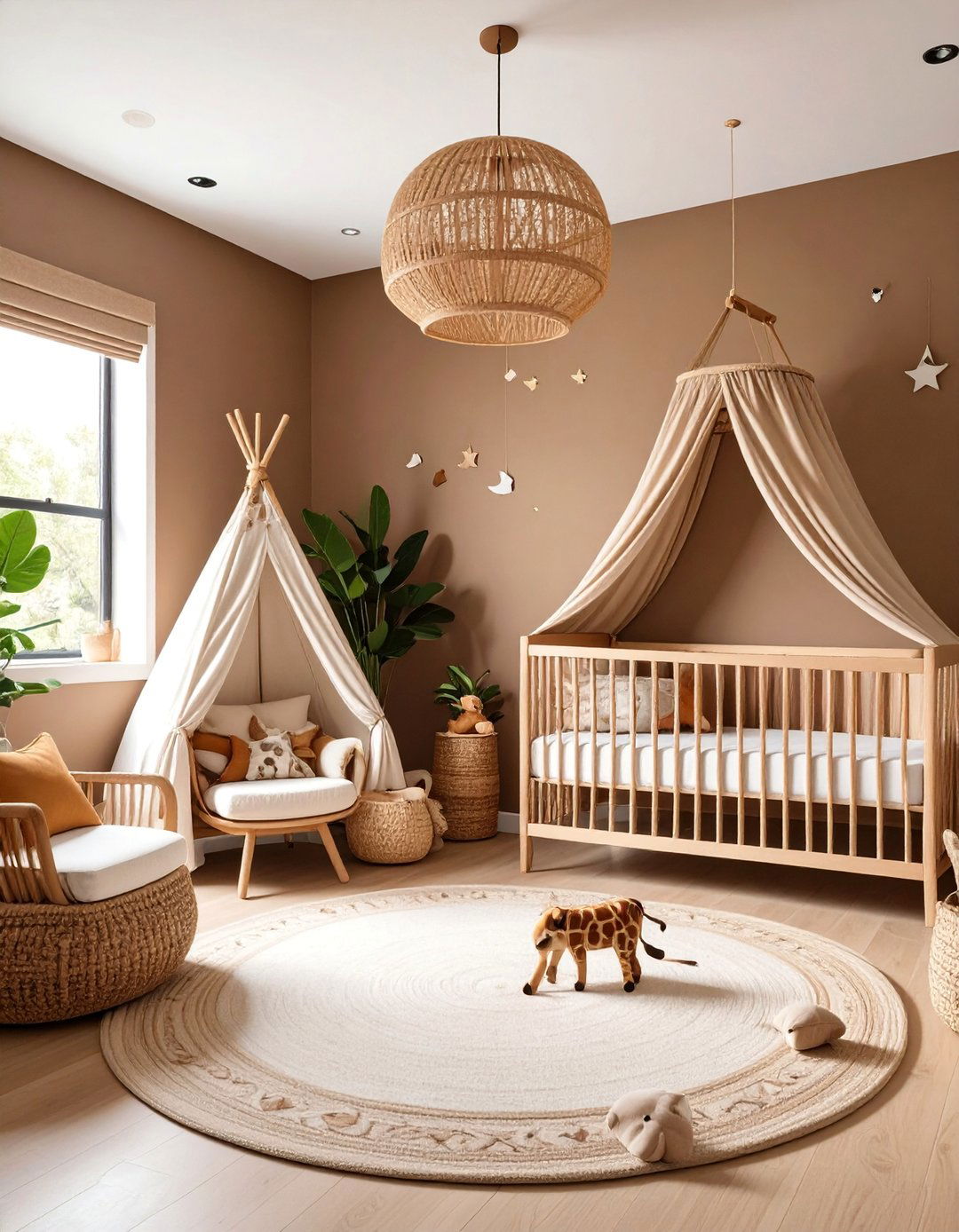 Earthy Brown Safari Adventure - 25 Nursery Color Ideas