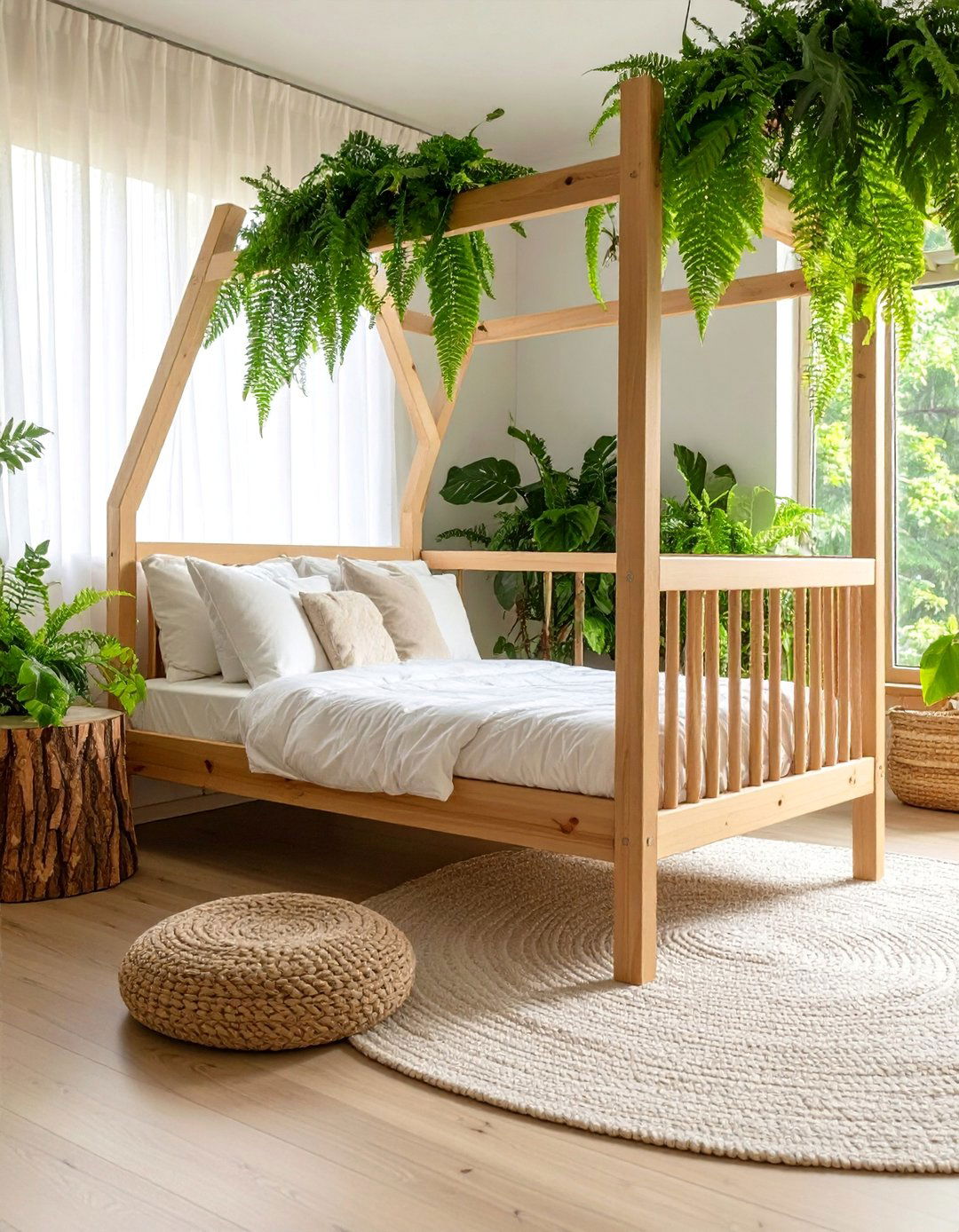 Earthy Forest Floor Toddler Room - 25 Boho Toddler Room Ideas