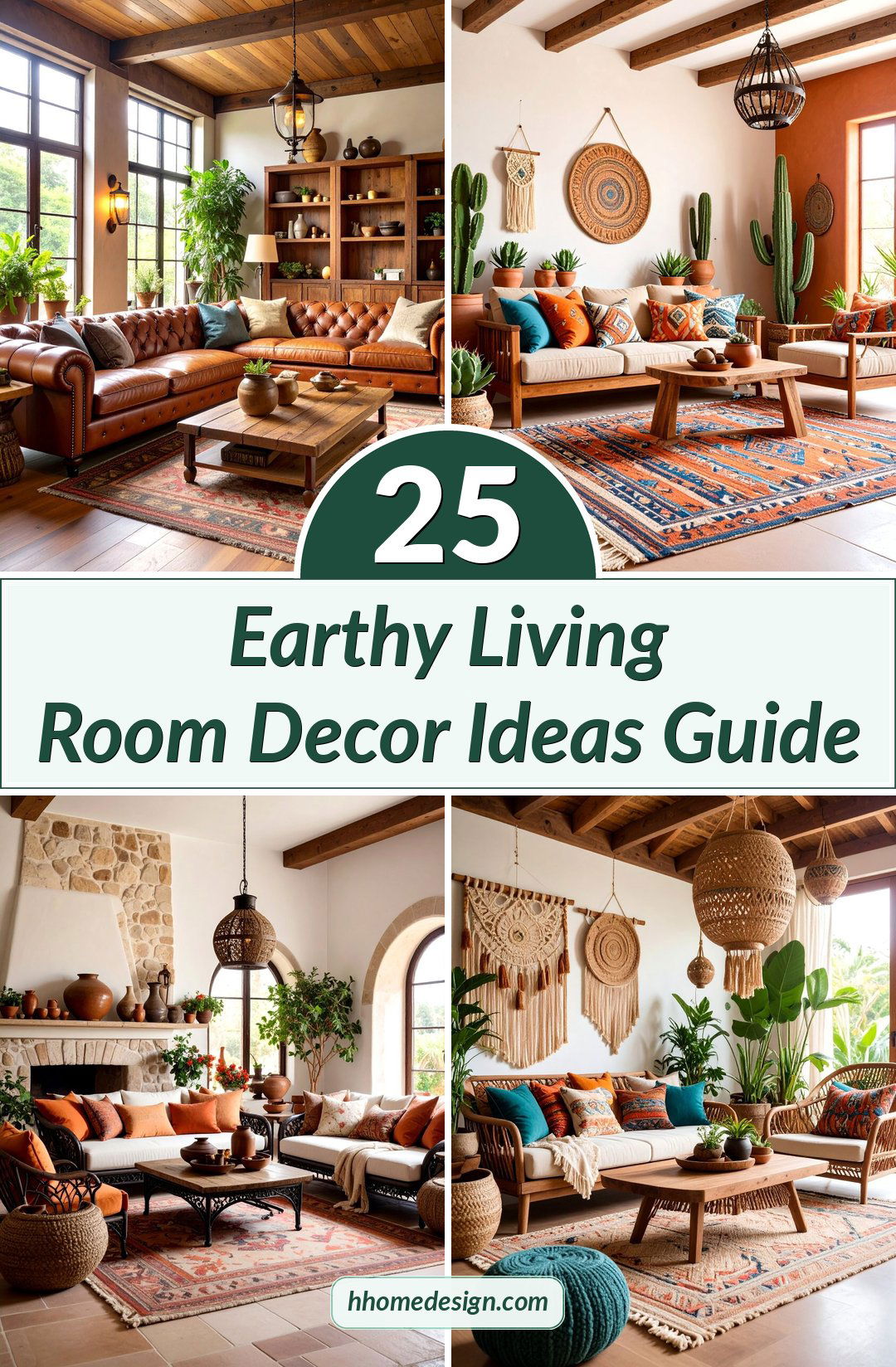 25 Earthy Living Room Decor Ideas Guide