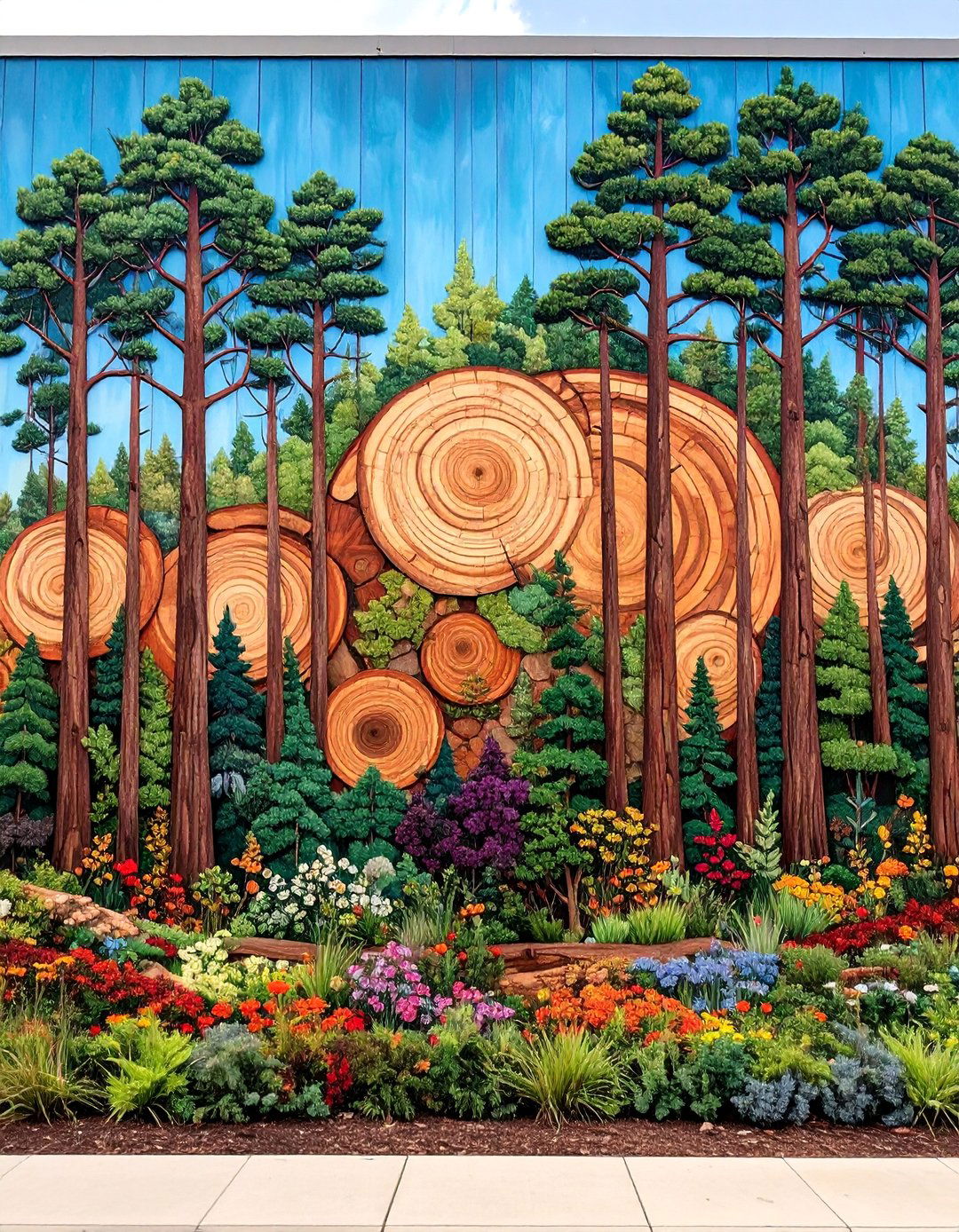 East Texas Timber Industry Heritage Forest Culture Mural - 25 Texas Murals