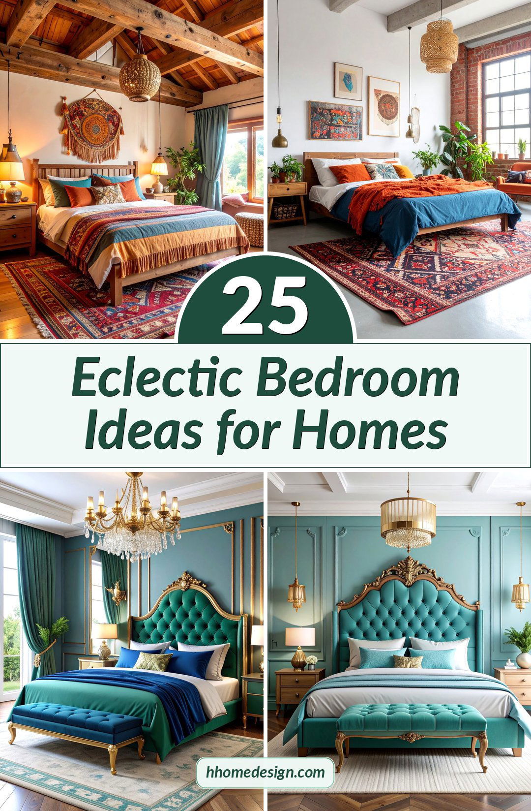 25 Eclectic Bedroom Ideas for Homes