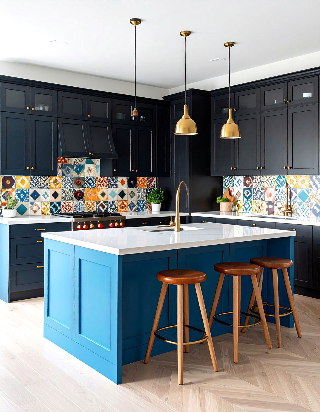 Eclectic Black Kitchen Cabinets With White Countertops - 25 Black Kitchen Cabinets With White Countertops