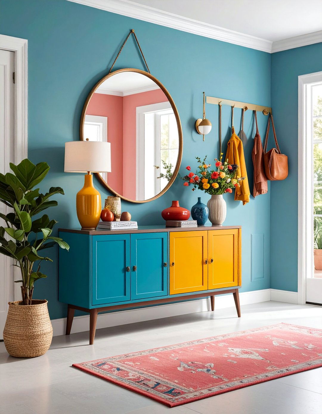 Eclectic Entryway Table with Personal Collections - 25 entryway table decor ideas
