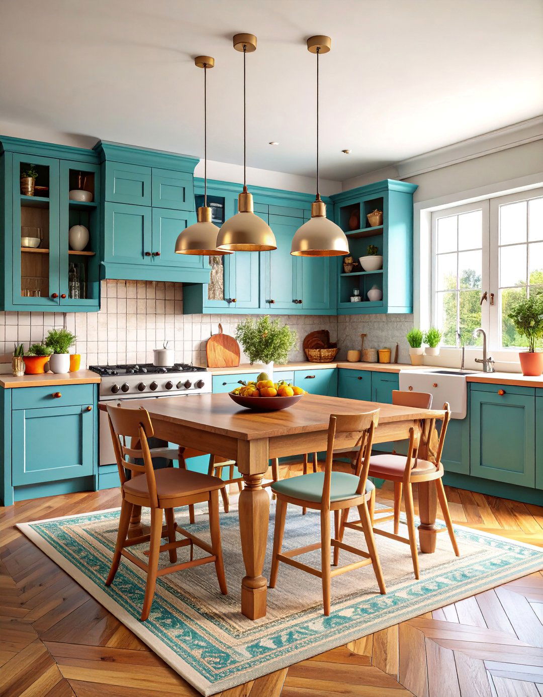 Eclectic Furniture Mix Kitchen - 25 Maximalist Kitchen Decor Ideas