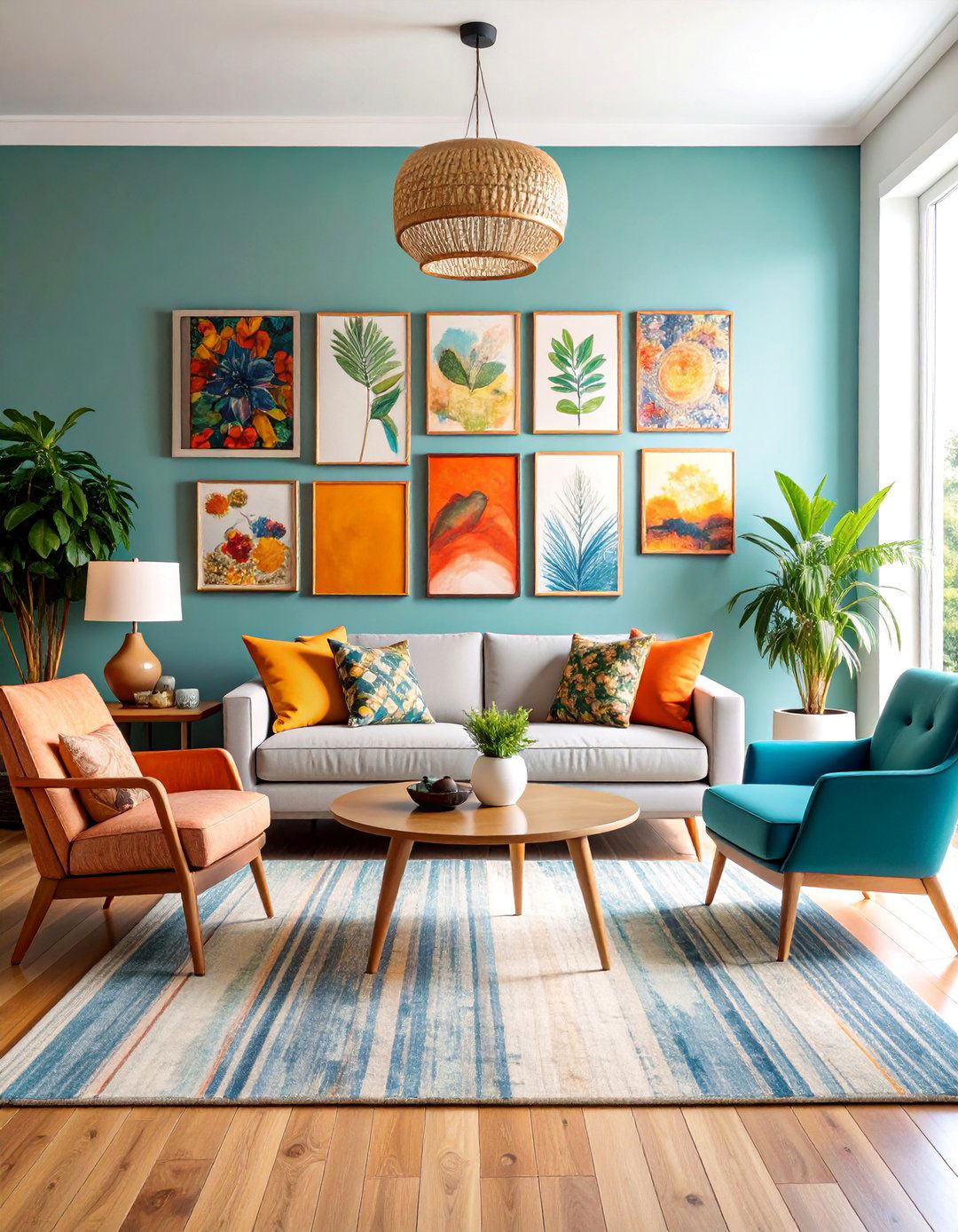 Eclectic Gallery Wall Living Room - 25 Home Decor Ideas