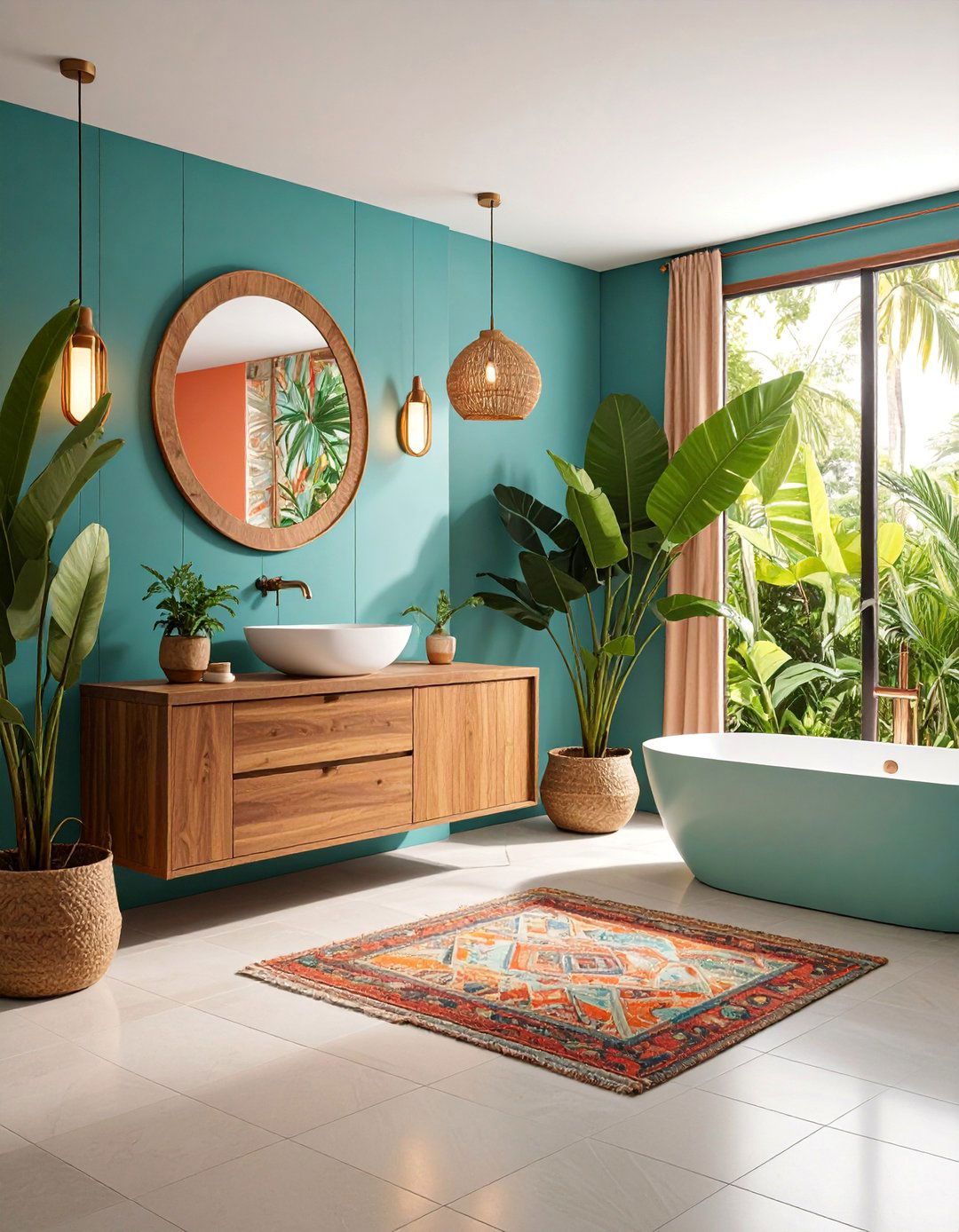Eclectic Minimalist Powder Room with Curated Statement Pieces - 25 Eclectic Powder Room Ideas
