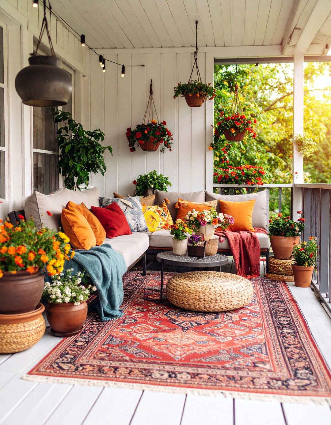Eclectic Mix Porch with Personal Style - 25 Small Porch Ideas